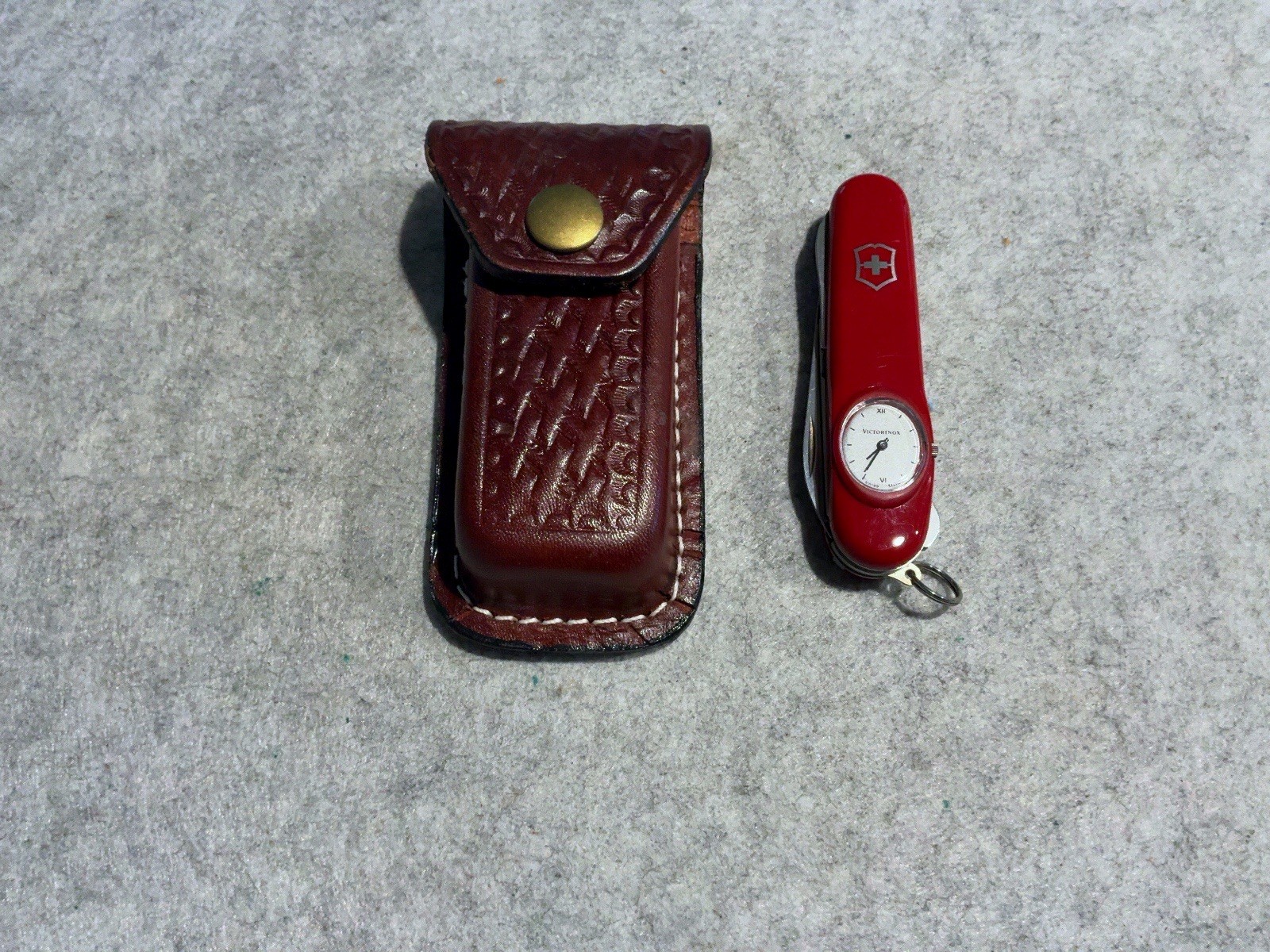 Victorinox Swiss Army Knife Red Timekeeper 91mm Roman Numerals Mint With Pouch