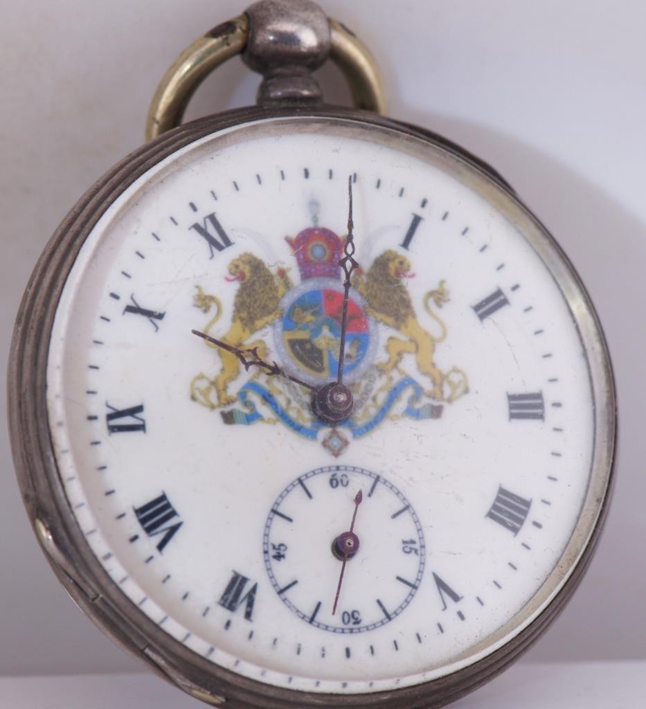 Rare Antique Silver Key Wind Pocket Watch for Oriental Market c1870\'s