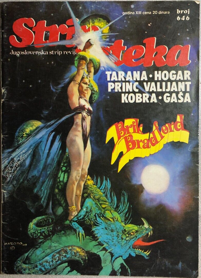 STRIPOTEKA #646 Croatian comics magazine (1981) Kobra Prince Valiant VG/VG+ STRIPOTEKA #646 Croatian comics magazine (1981) Kobra Prince Valiant VG/VG+