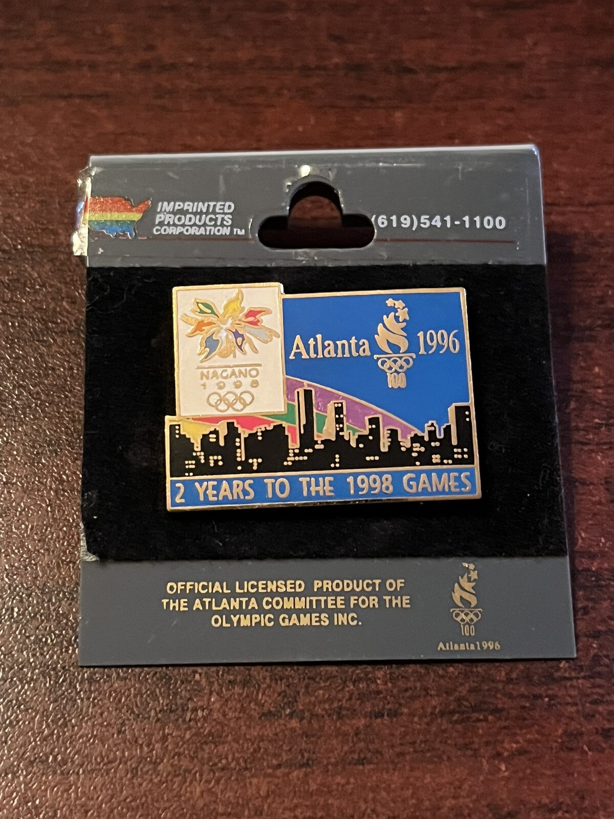 Vintage Atlanta Nagano Olympics “2 Years To The 1998 Olympic Games” Hat Pin