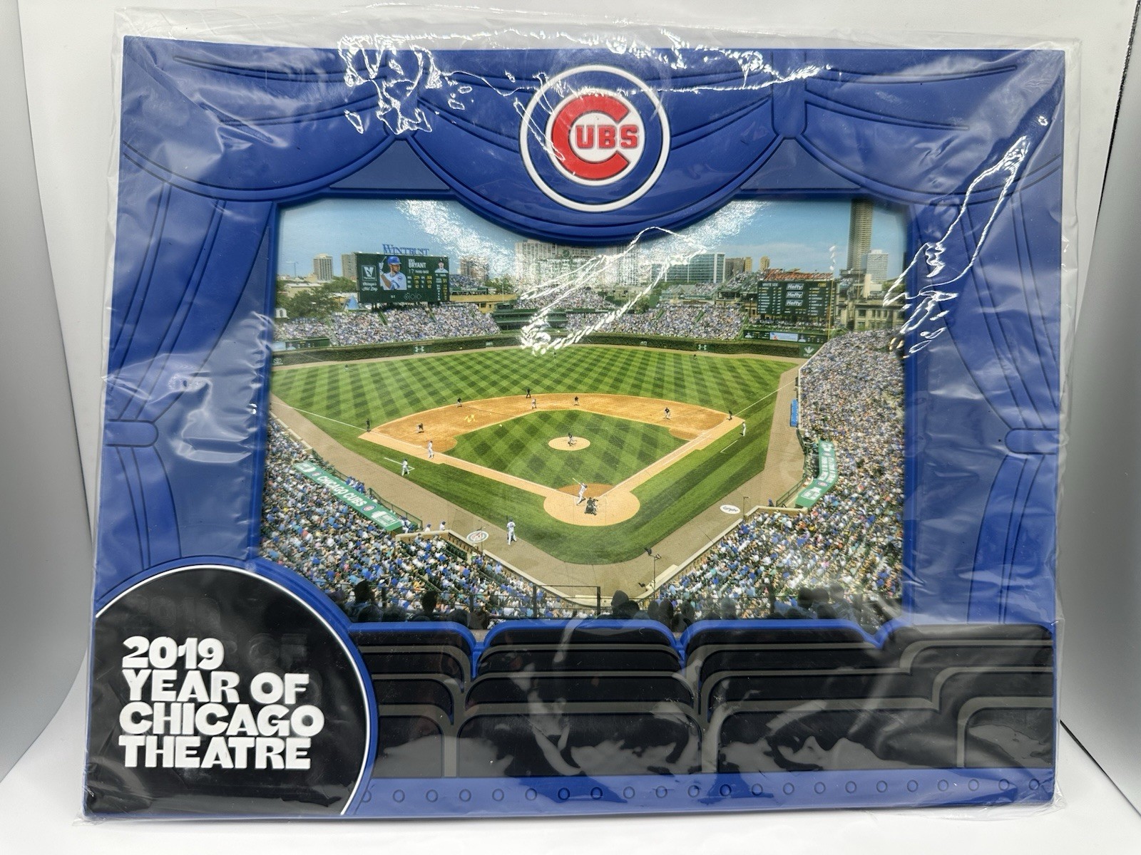 MLB Chicago Cubs 2019 Year Of Chicago Theatre Picture Frame 6x9 New Office Rare