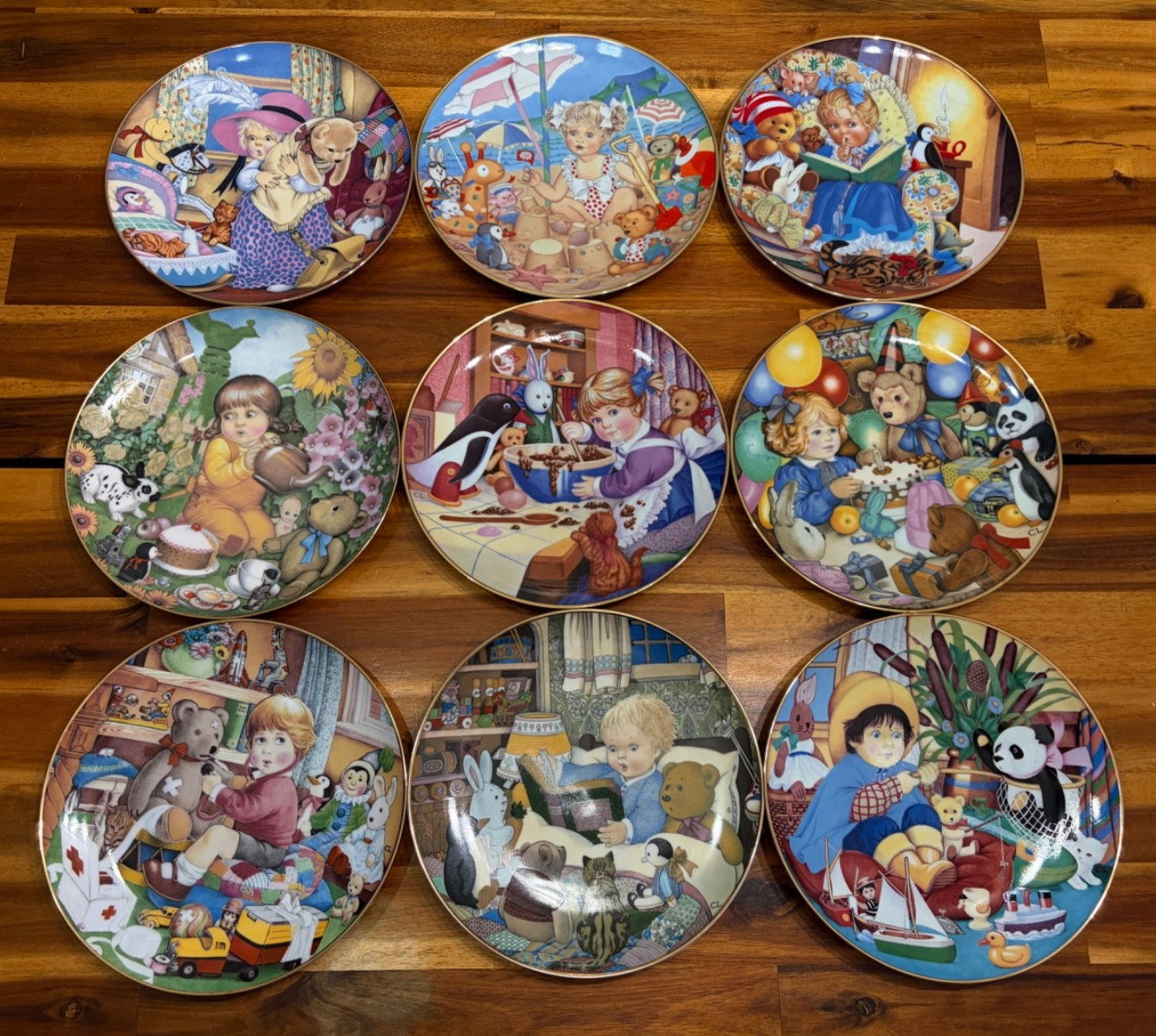10pc Carol Lawson Limited Edition Porcelain 8\