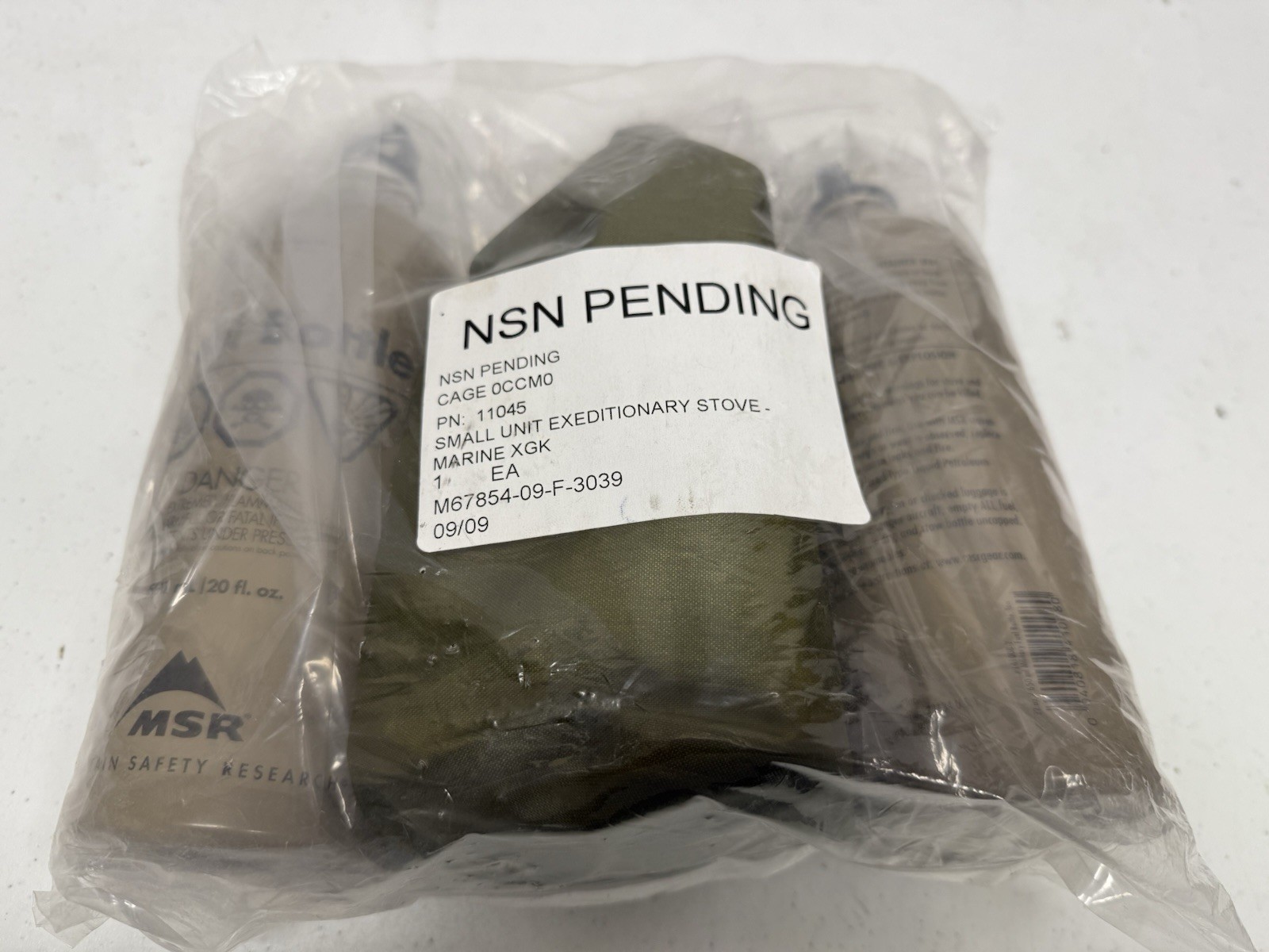 USMC MSR Small Unit Expeditionary Stove Marine XGK w/ Repair Kit Seal Line Bag 2
