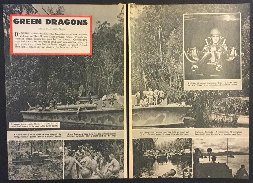 Green Dragons PT Boat Squadron WWII 1944 Pictorial New Guinea