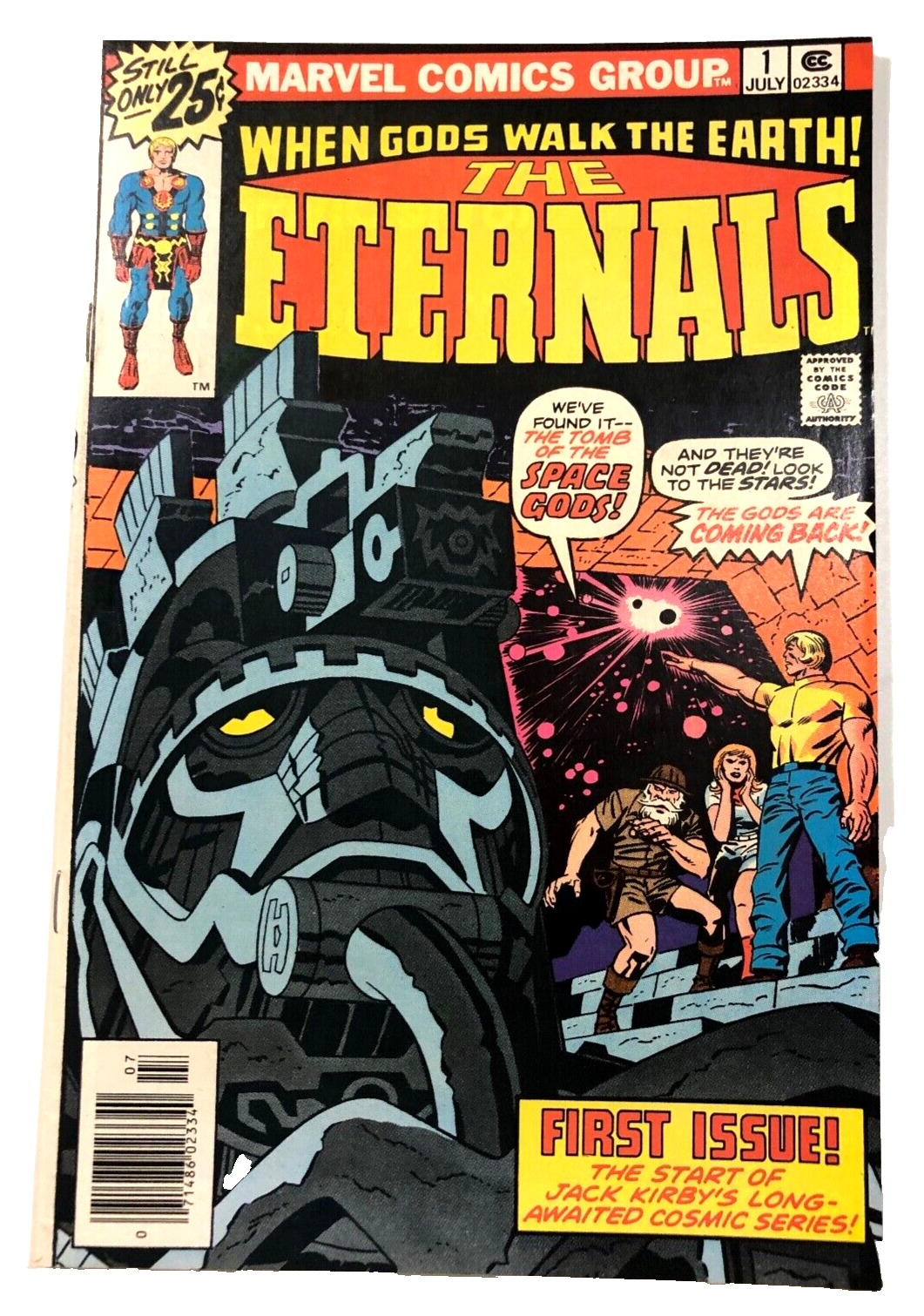 Marvel THE ETERNALS  # 1  July 1976 Comic Book JACK KIRBY Vintage Original