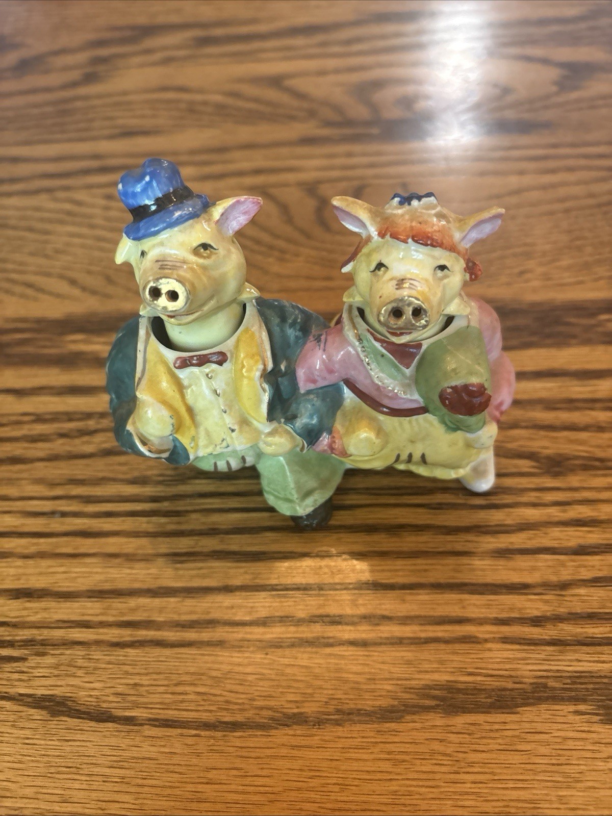Vintage Salt & Pepper Shakers Mr & Mrs Pig Nodder / Bobbing Head Country Wedding Vintage Salt & Pepper Shakers Mr & Mrs Pig Nodder / Bobbing Head Country Wedding