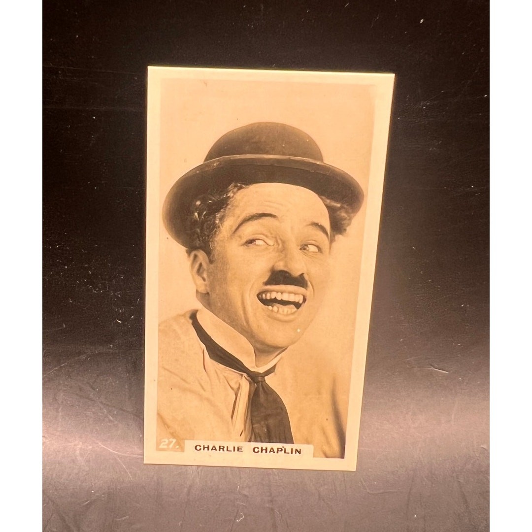 RARE UK 1925 Lambert & Butler Charlie Chaplin Tobacco Card 27 Charles Chaplin