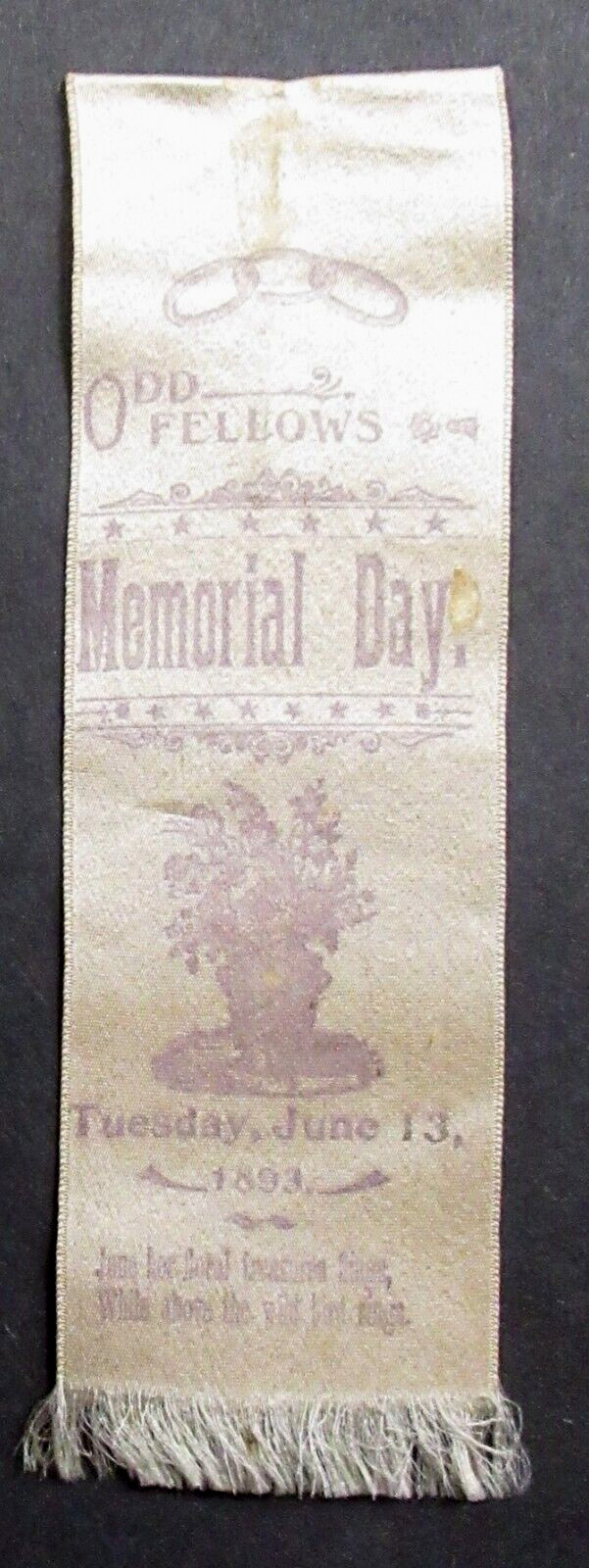 1893 IOOF MEMORIAL DAY 6.5\