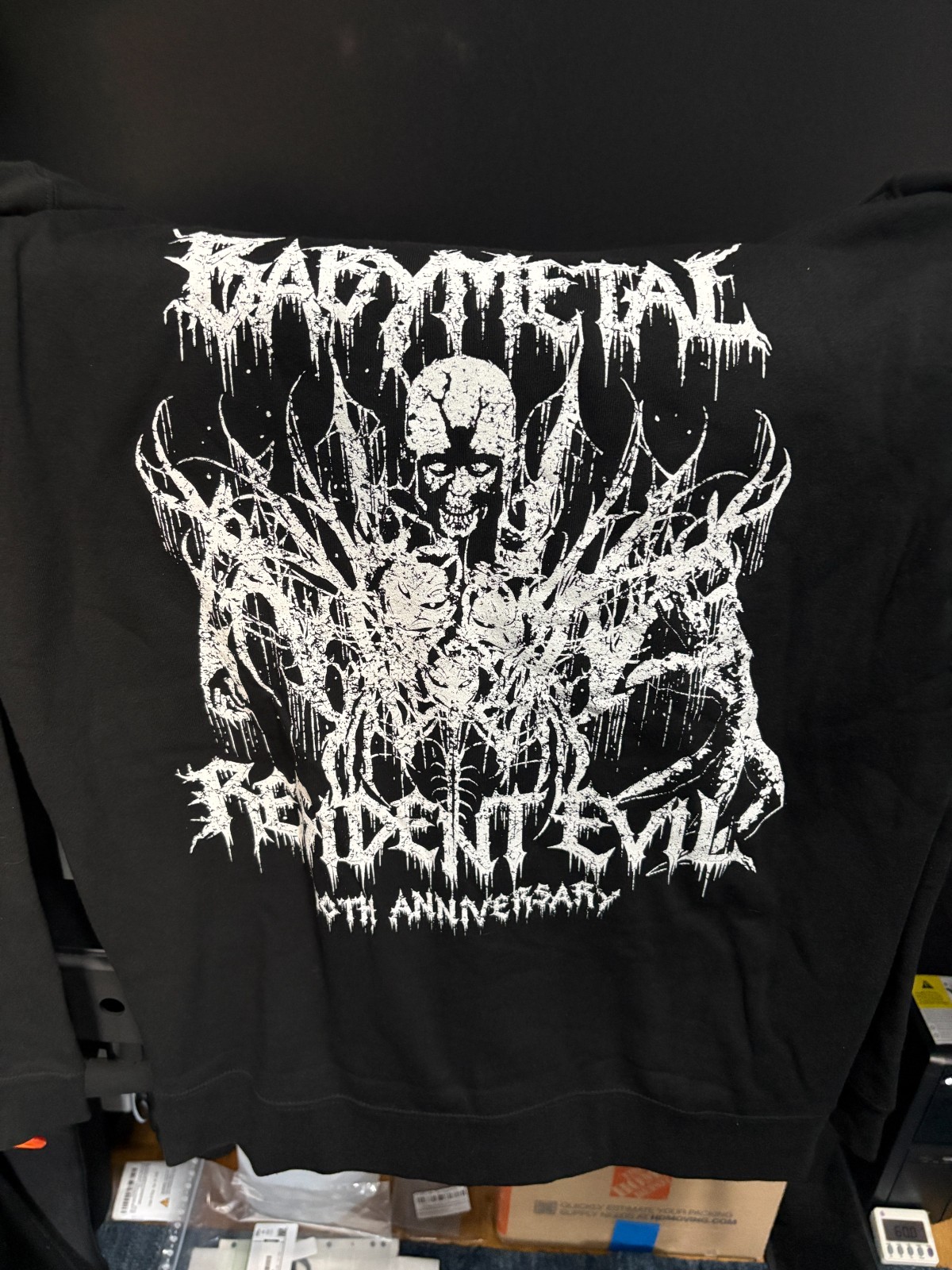 BABYMETAL×BIOHAZARD RESIDENT EVIL 30TH ANNIVERSARY OUTBREAK HOODIE SWEATER M USA