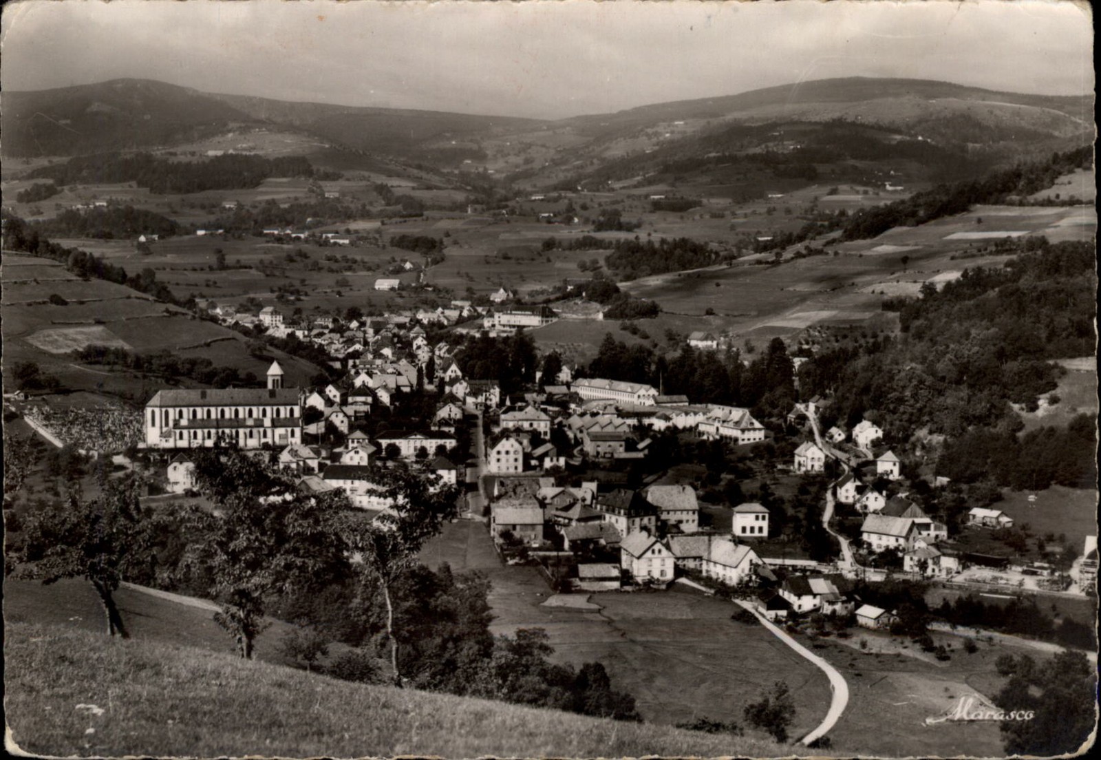 RPPC Orbey Haut-Rhin view vintage postcard t959