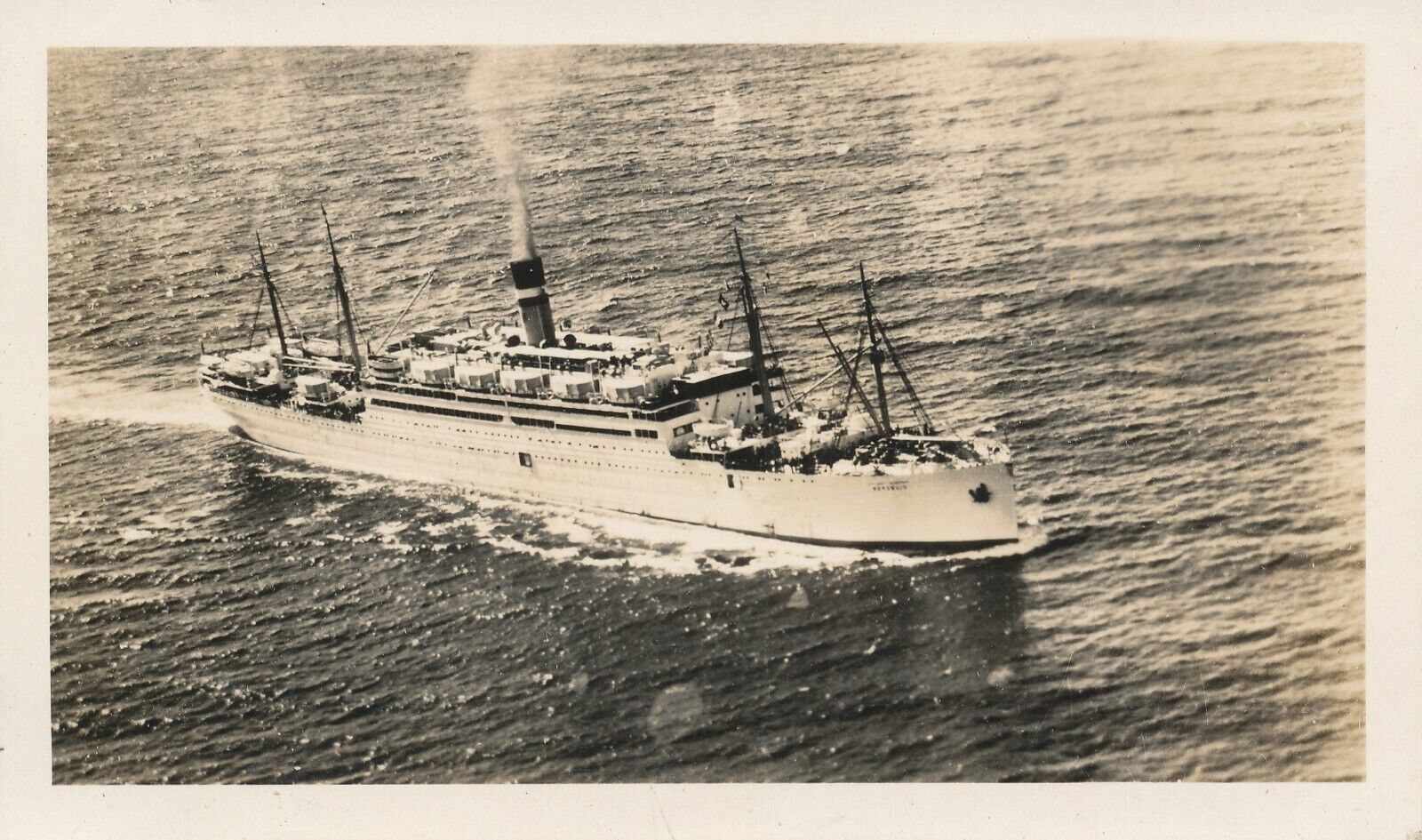 1940 US Army Transport Ship Hawaii Photo