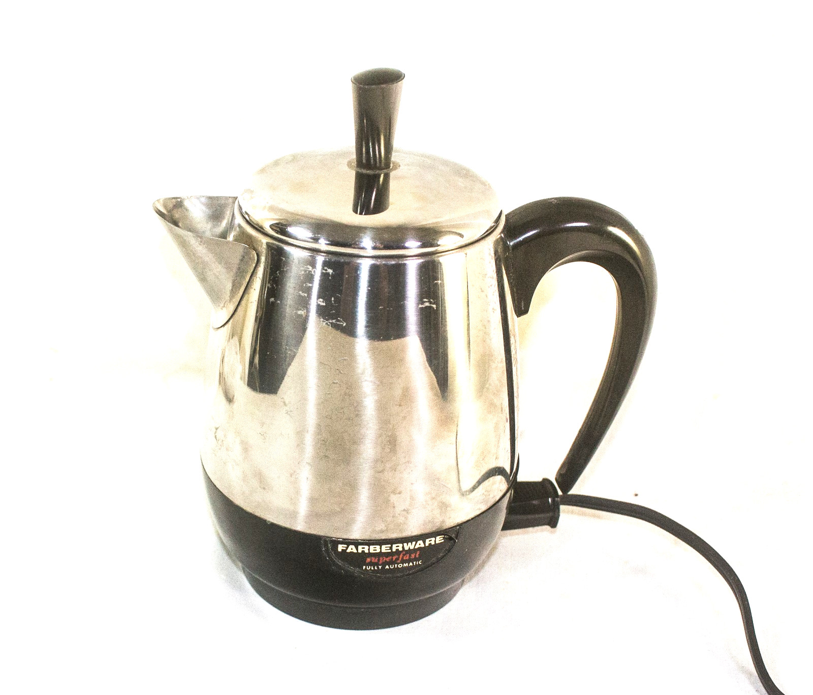 Vintage Farberware Superfast 2-4 Cup Automatic Coffee Percolator Model 1348 USA