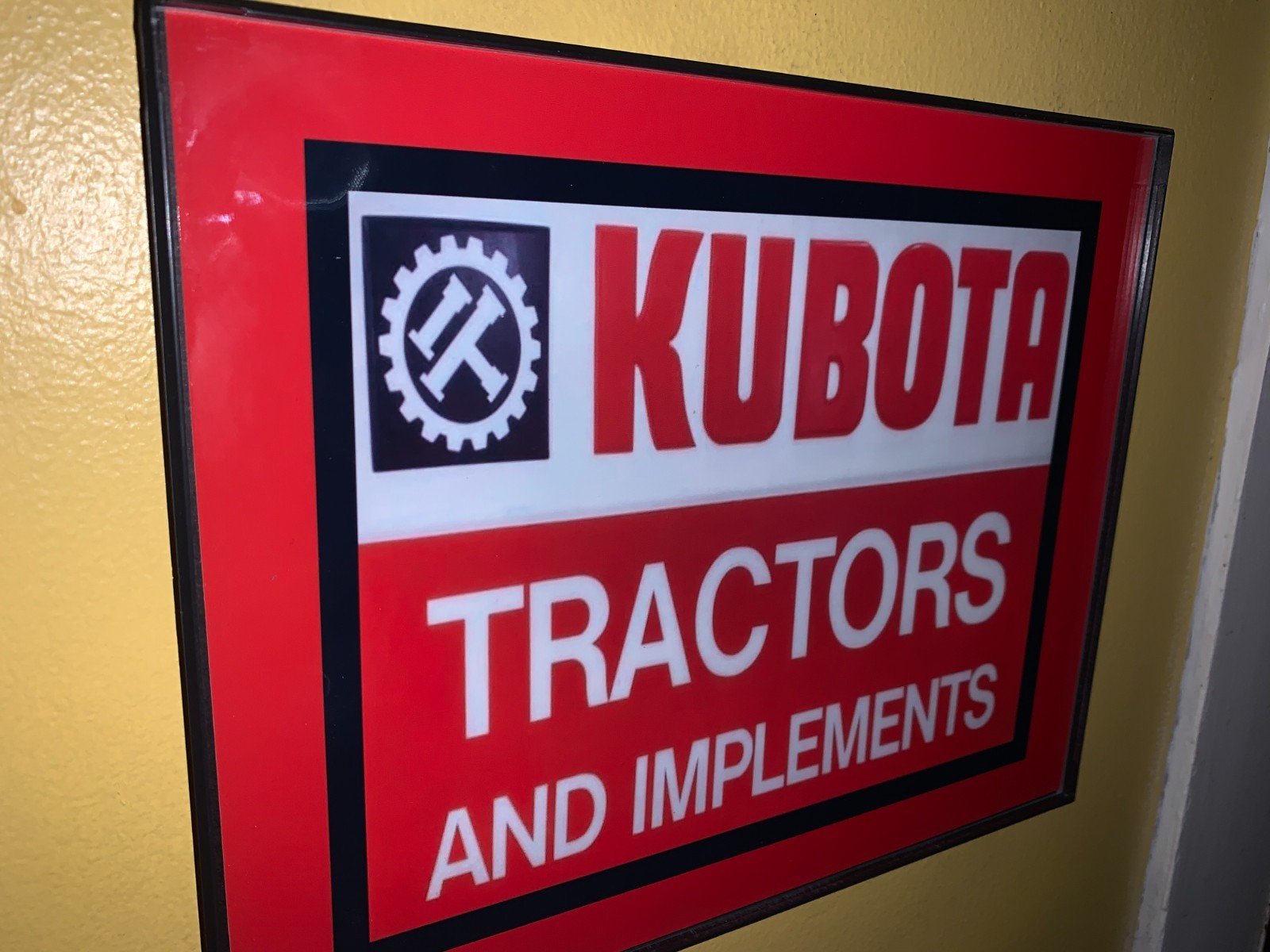 Kubota Farm Equipment Tractor Barn Garage Man Cave Advertising Sign Kubota Farm Equipment Tractor Barn Garage Man Cave Advertising Sign