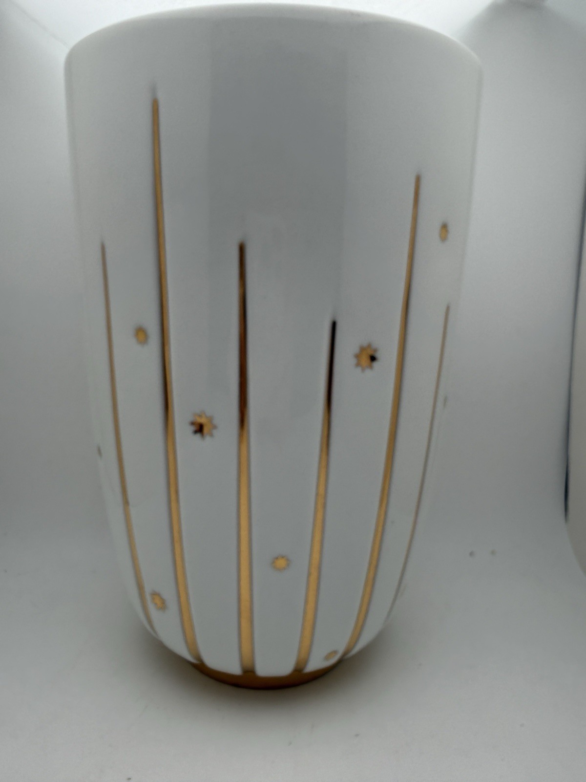 L\'objet Made of Stars White Gold Porcelain Large Vase Box Neiman Marcus 2017