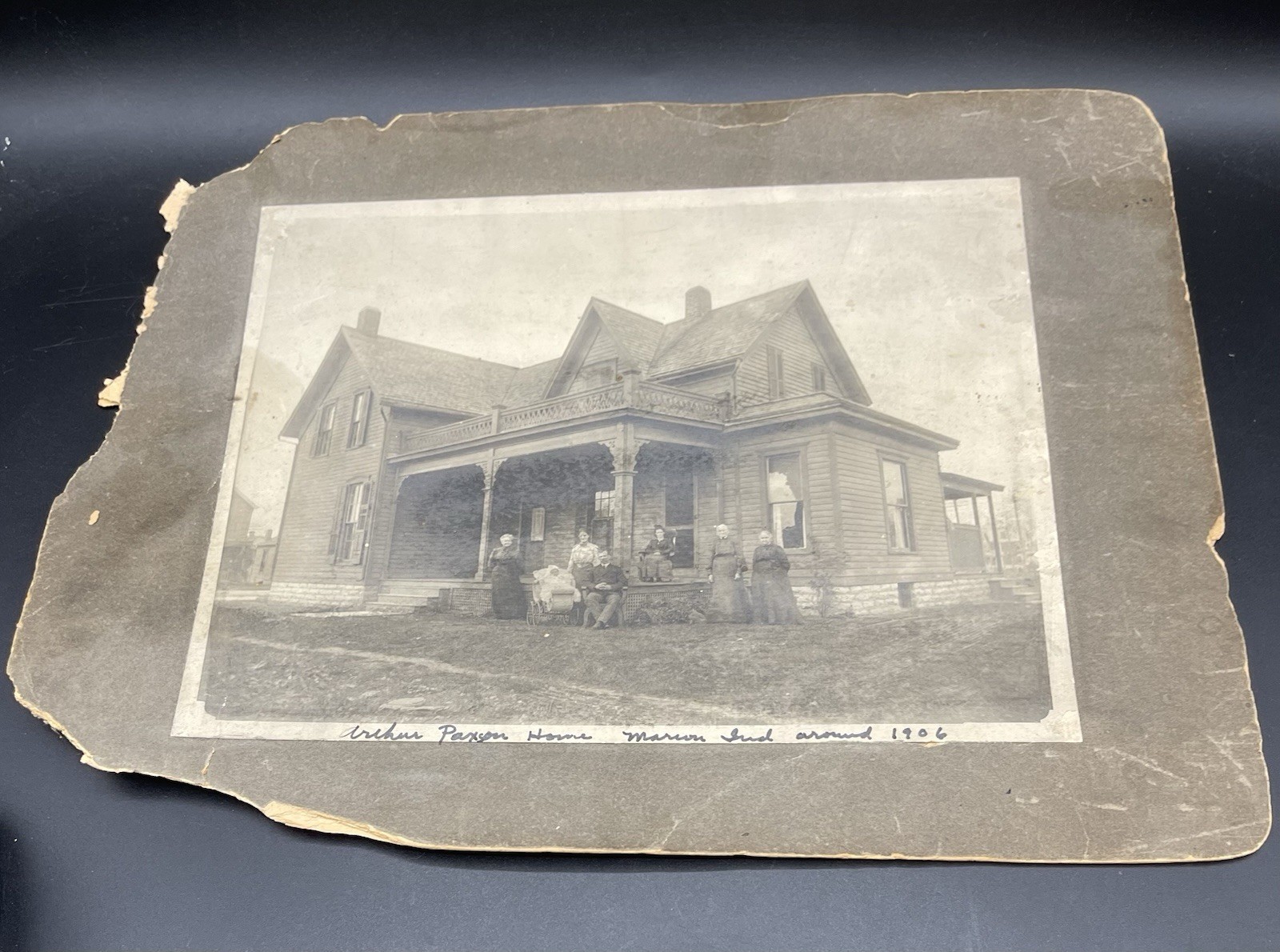 Ice Cream Sherbet History Arthur Paxton Family Home Photo, Marion Indiana Grant