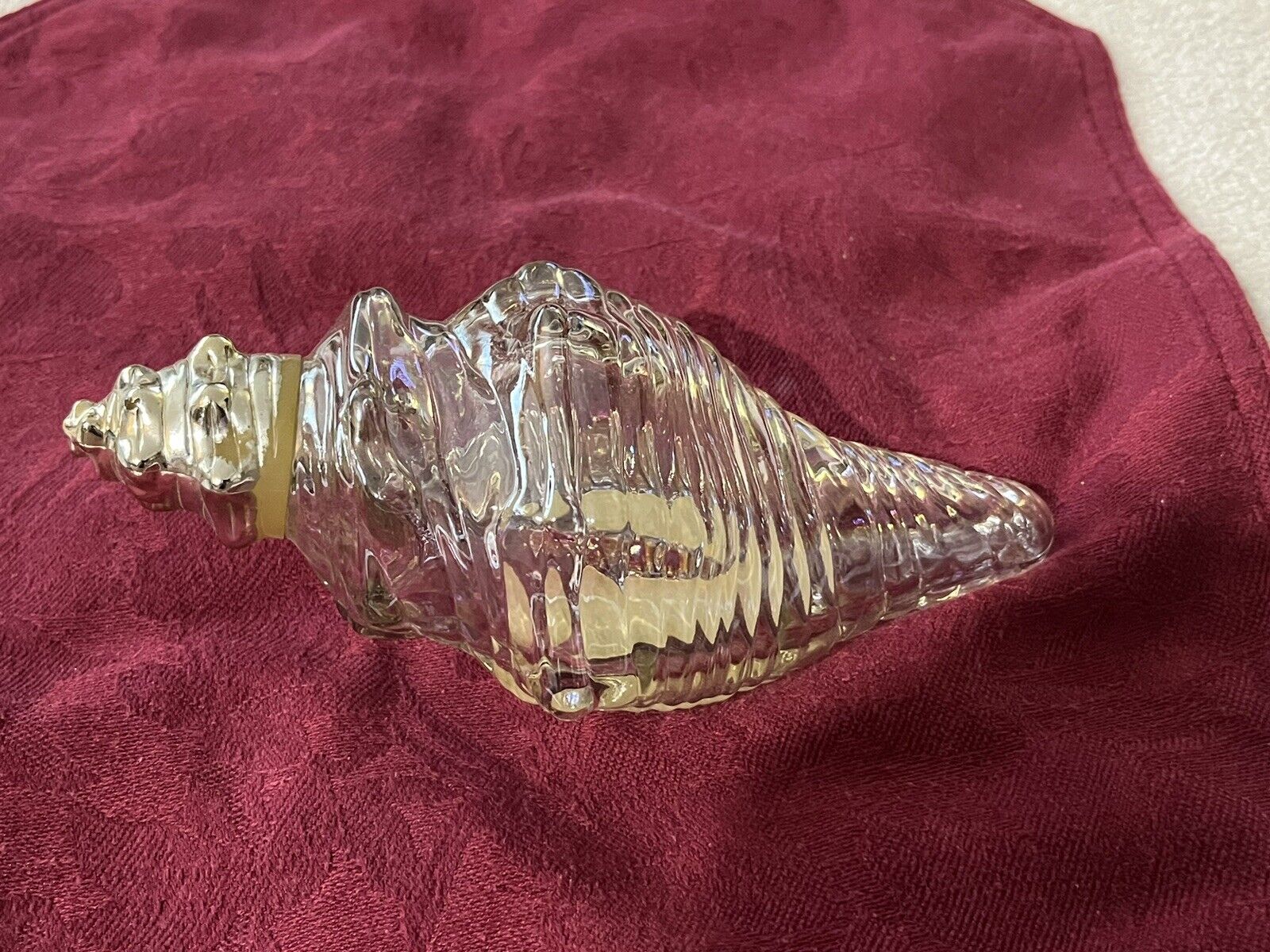 Vintage AVON Sea Treasure ~ CHARISMA Foaming Bath Oil ~ SEASHELL Bottle ~ Empty