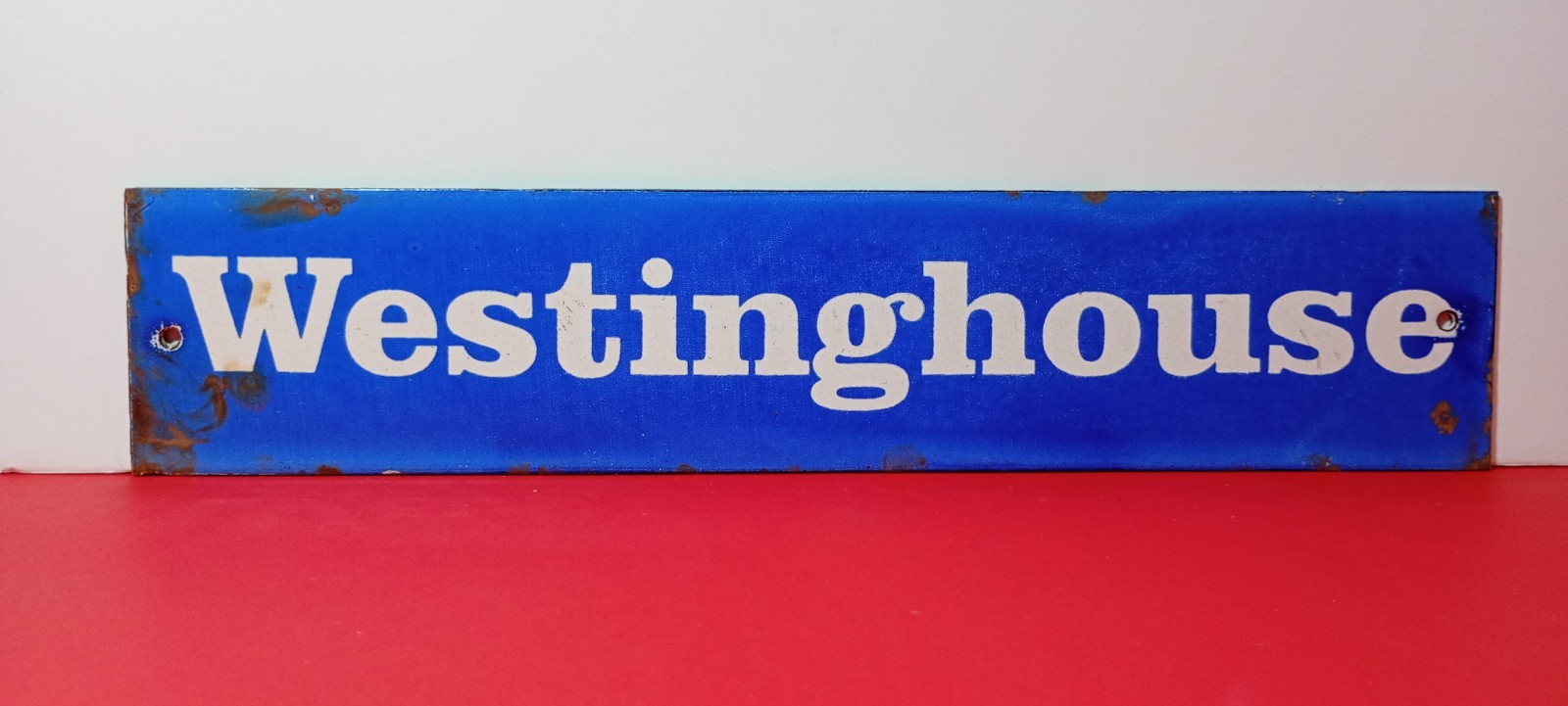 Vintage WESTINGHOUSE ELECTRIC Porcelain Enamel Metal sign 12