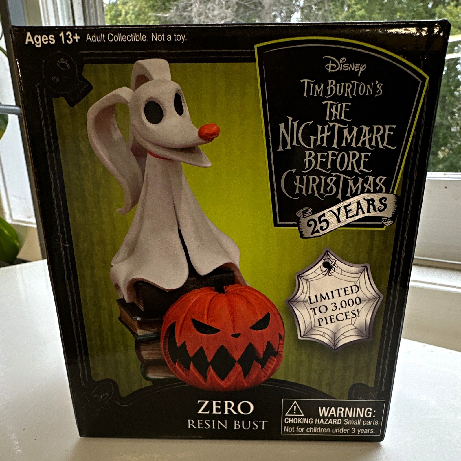 Diamond Select Disney Nightmare Before Christmas Zero 25th Resin Bust Ltd 3000