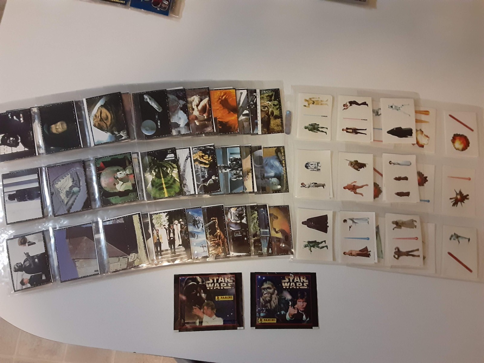 Panini 1996 STAR WARS Trilogy COMPLETE STICKER SET +S1-S36 & A-X +2 Packs Sealed