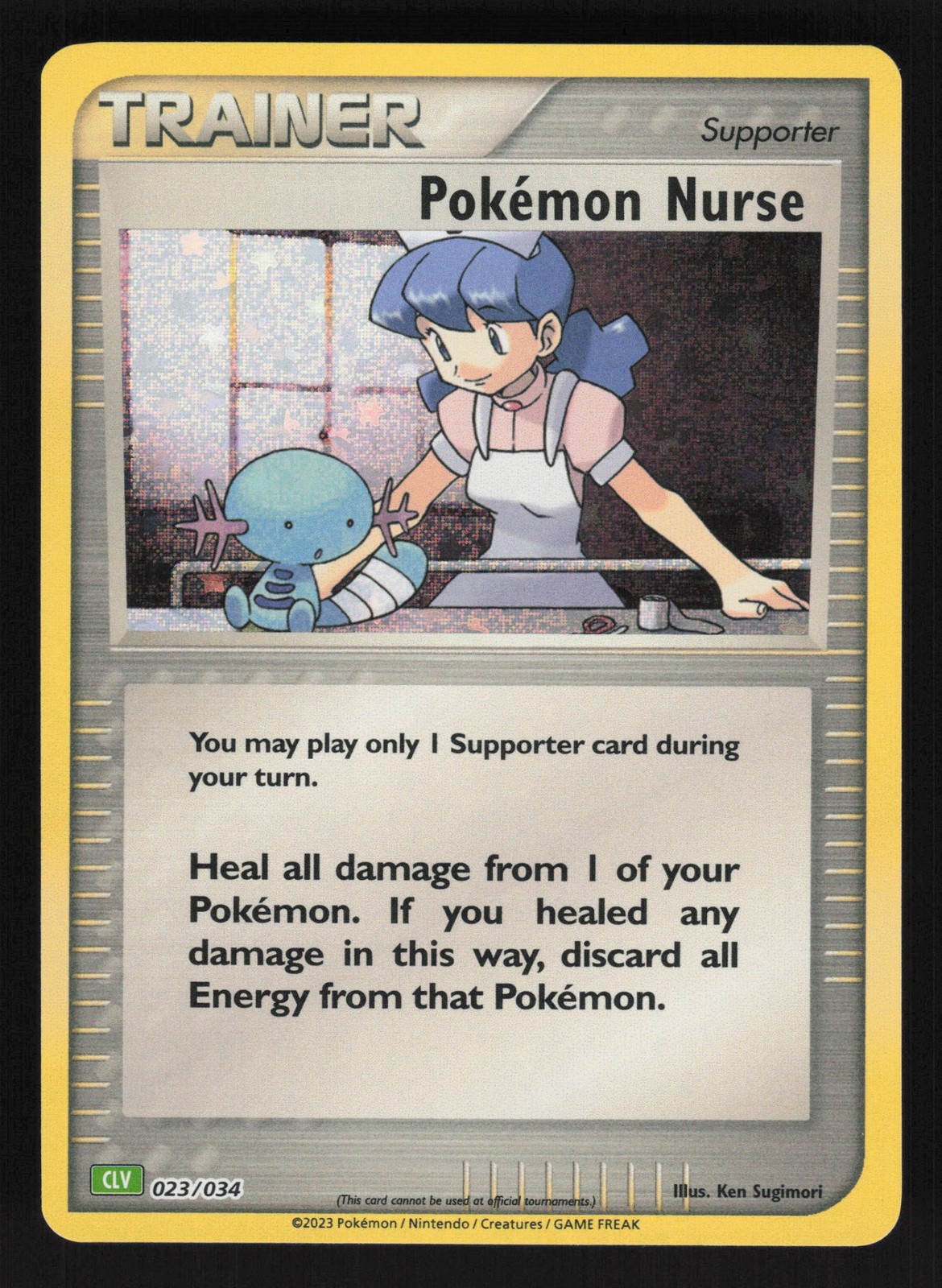 English NM Pokemon Nurse 023/034 CL Holofoil Pokemon Trading Card Game Classic