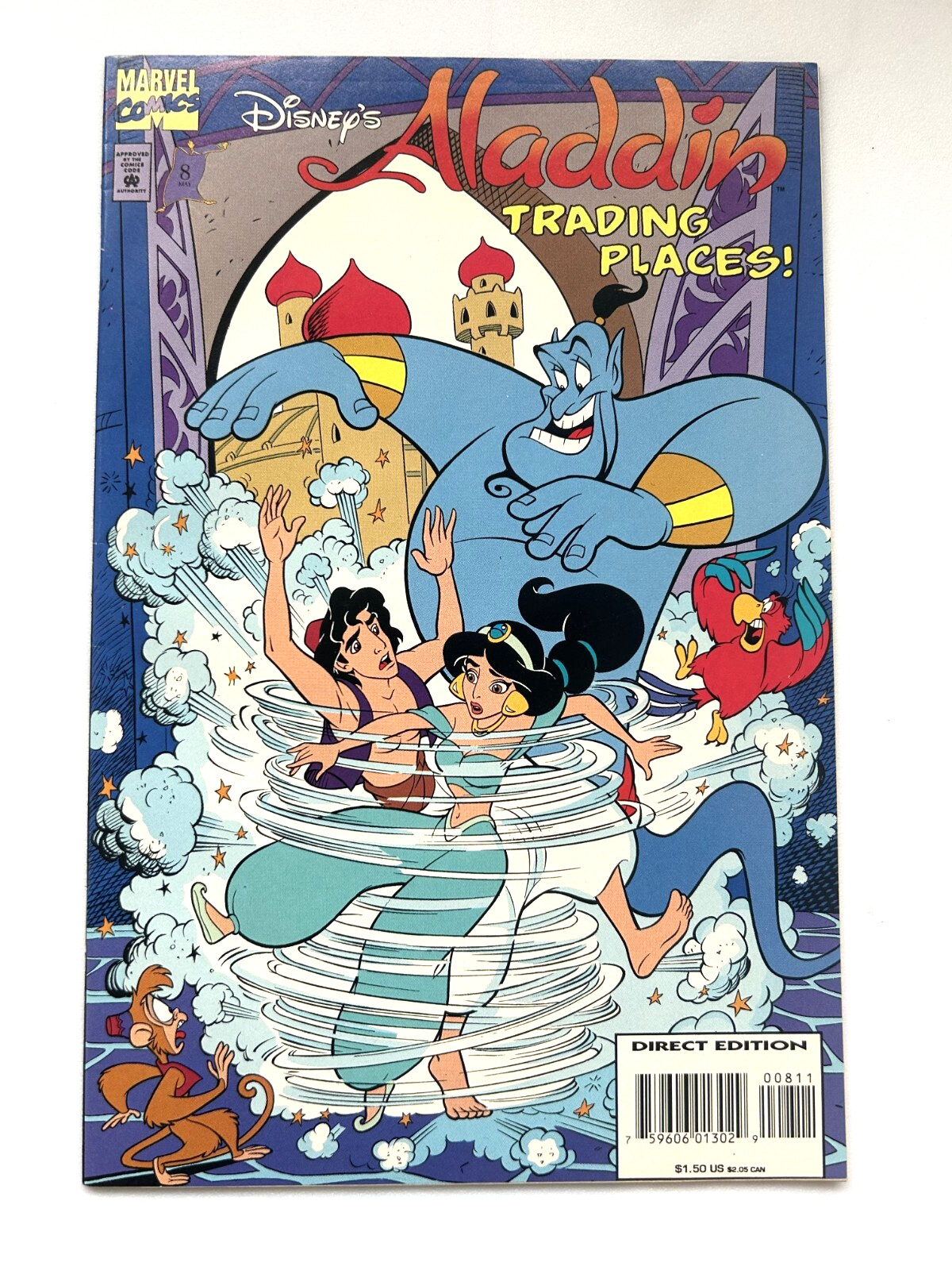 Marvel DISNEY\'S ALLADIN (1995) #8 Low Print Run NM (9.4) SHIPS FREE