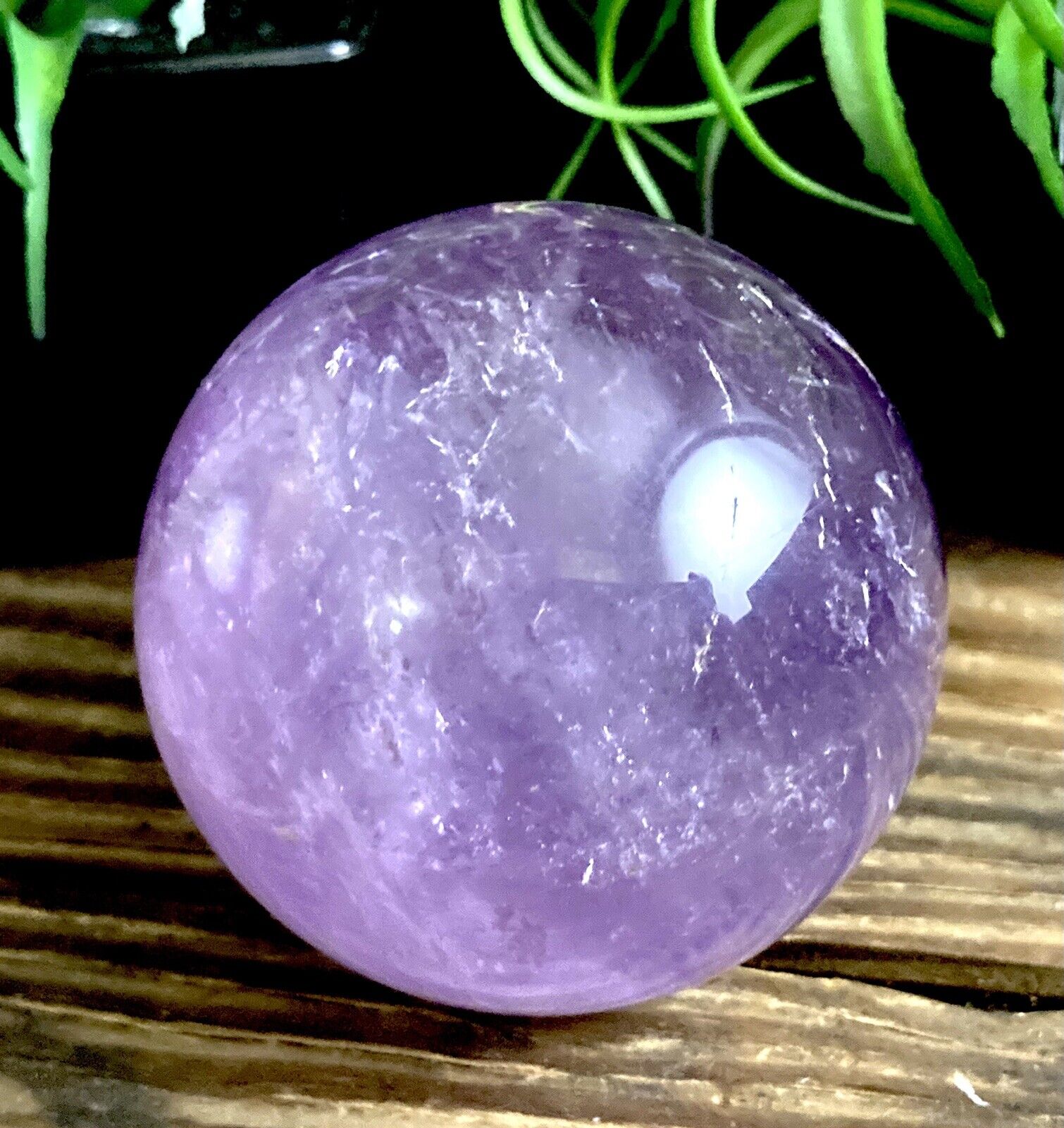 Rutilated Amethyst Sphere | Amethyst Orb