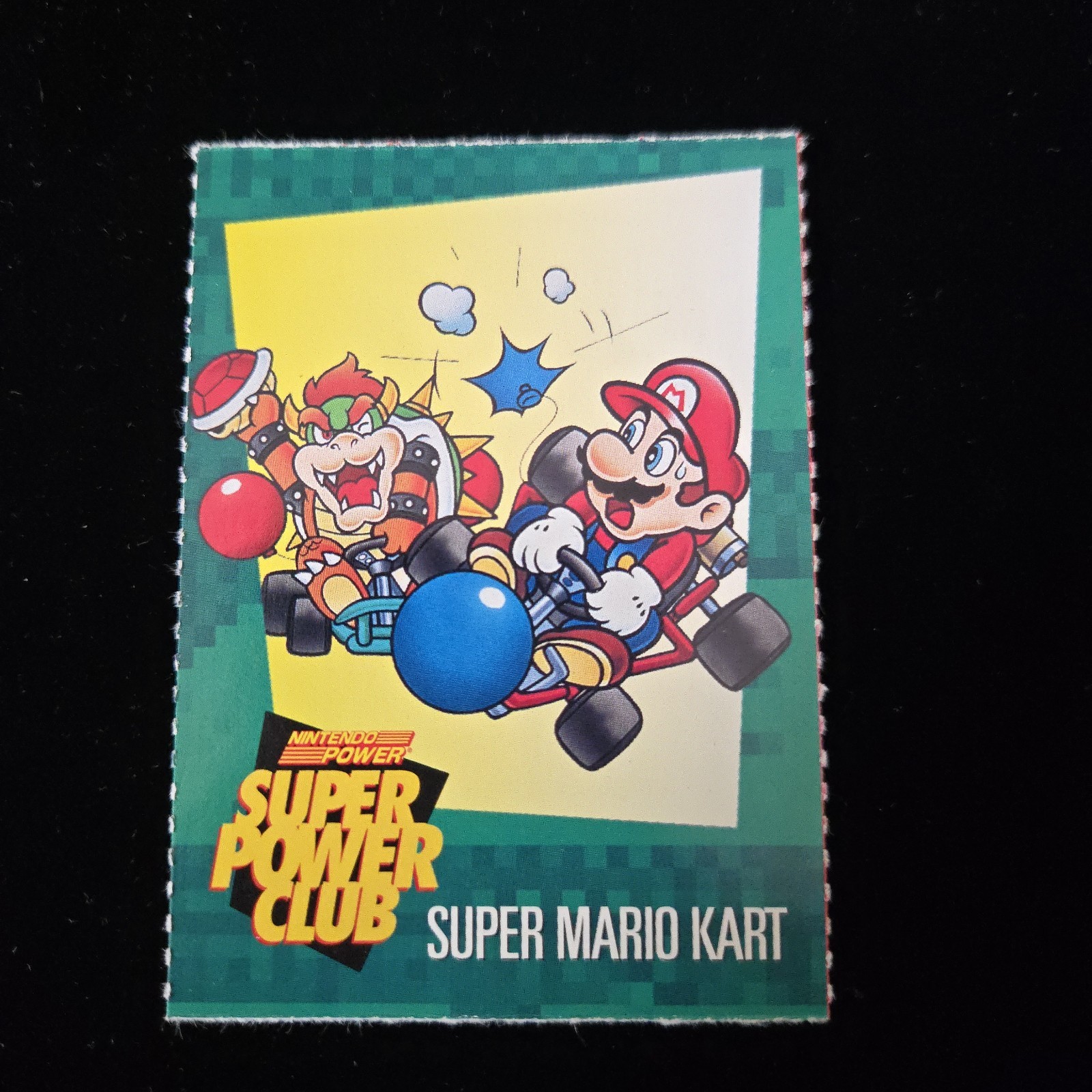 Nintendo Power Super Power Club Magazine Card 42 Super Mario Kart 