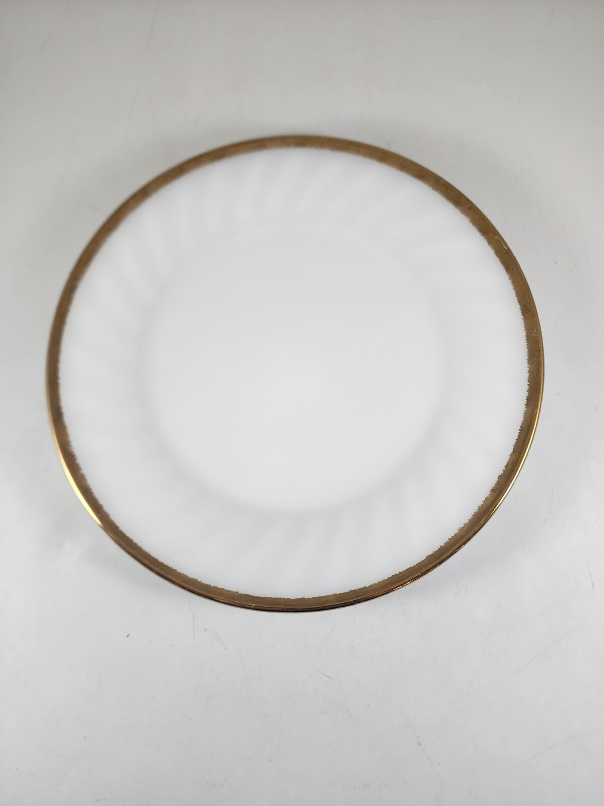 Fire King Swirl Golden Anniversary Salad Plate 7 1/4