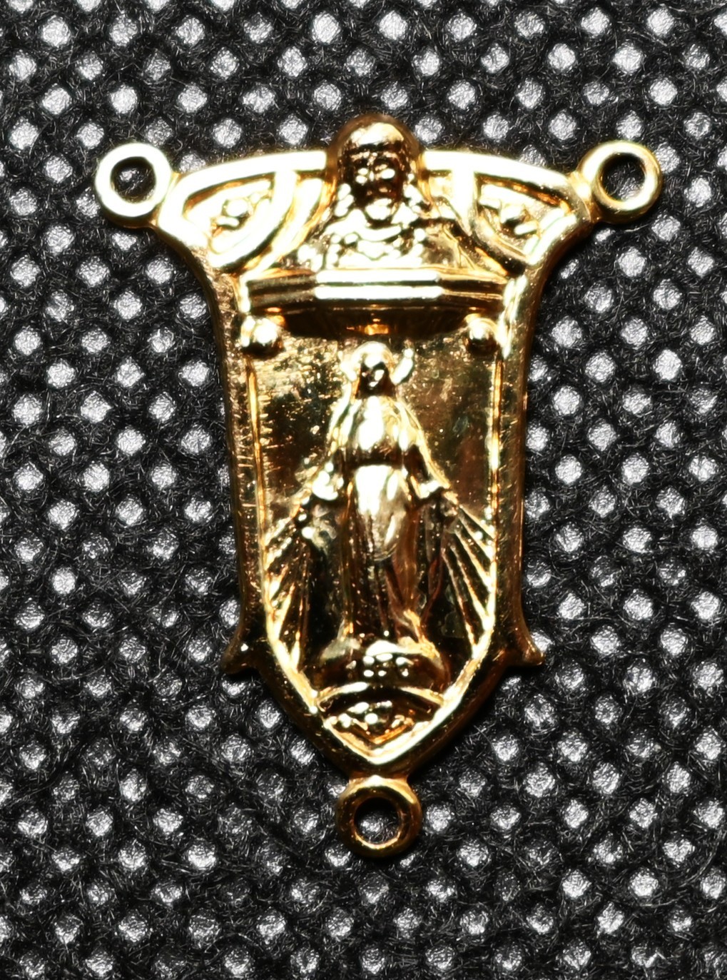 Stuller Solid 14k Yellow Gold Rosary Center 2 Grams 14kt Religious Jewelry