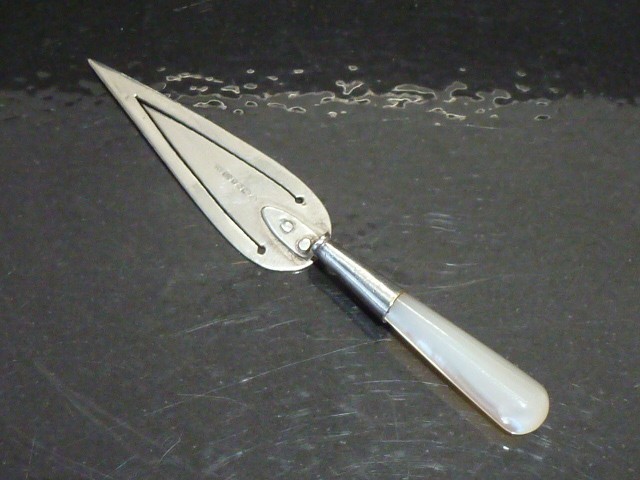 Vintage Sterling Silver Novelty Bookmark circa 1991 Ari D Norman