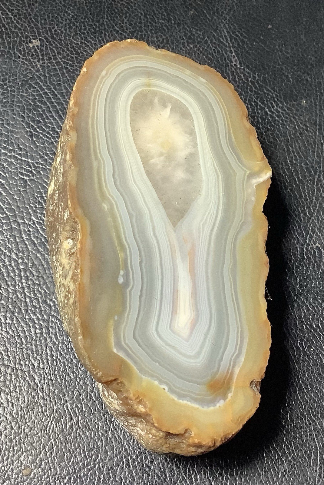 Sumatra Indonesia Agate, Specimen AAA++, Rough/cut 60x105x44, 14.6oz #385
