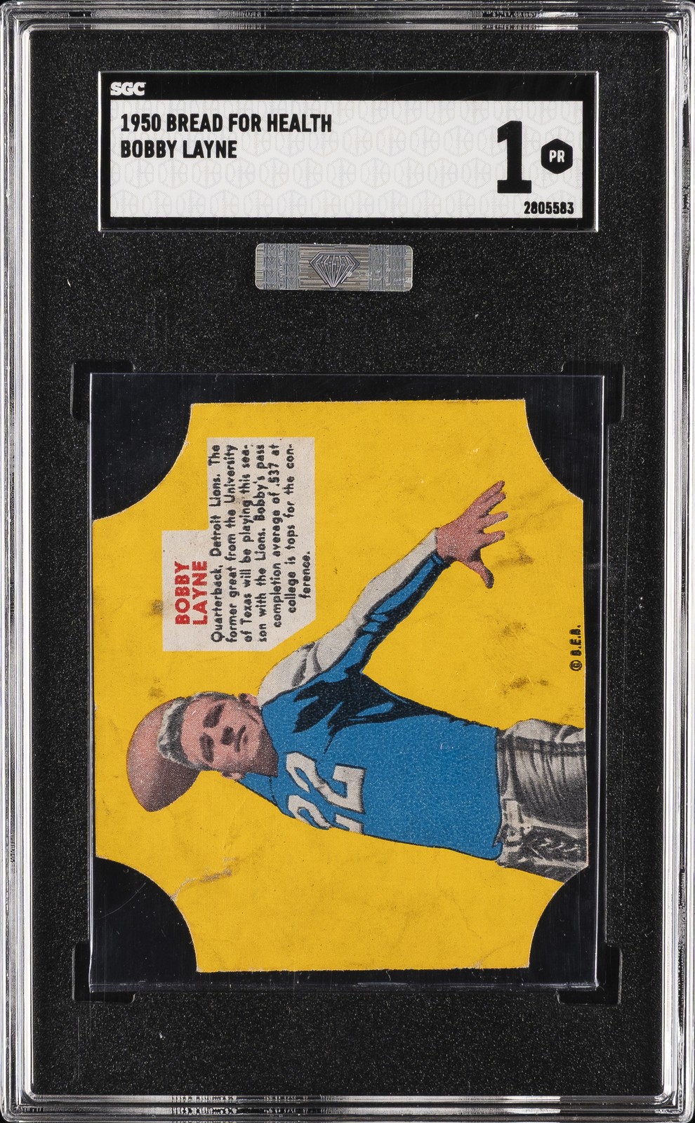 1950 BREAD FOR HEALTH BOBBY LAYNE SGC 1