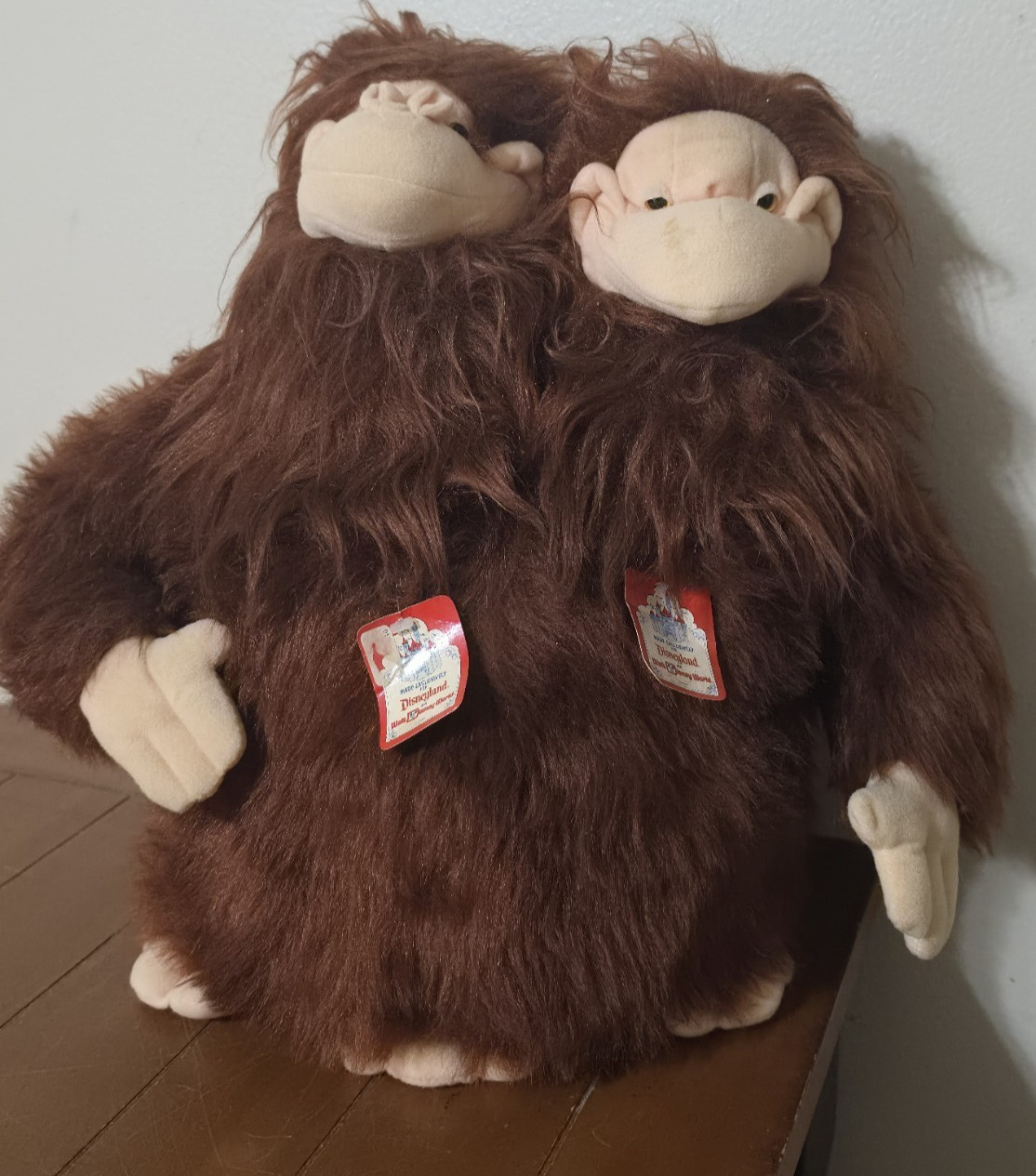 Vintage Disney Captain EO Double Headed Idy & Ody Plush with Original Tags 1986