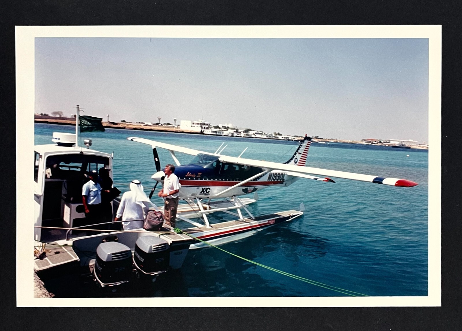 1990 Bubai UAE Liberty II Wipaire Cessna 206 Tom Casey Vintage Press Photo 1990 Bubai UAE Liberty II Wipaire Cessna 206 Tom Casey Vintage Press Photo