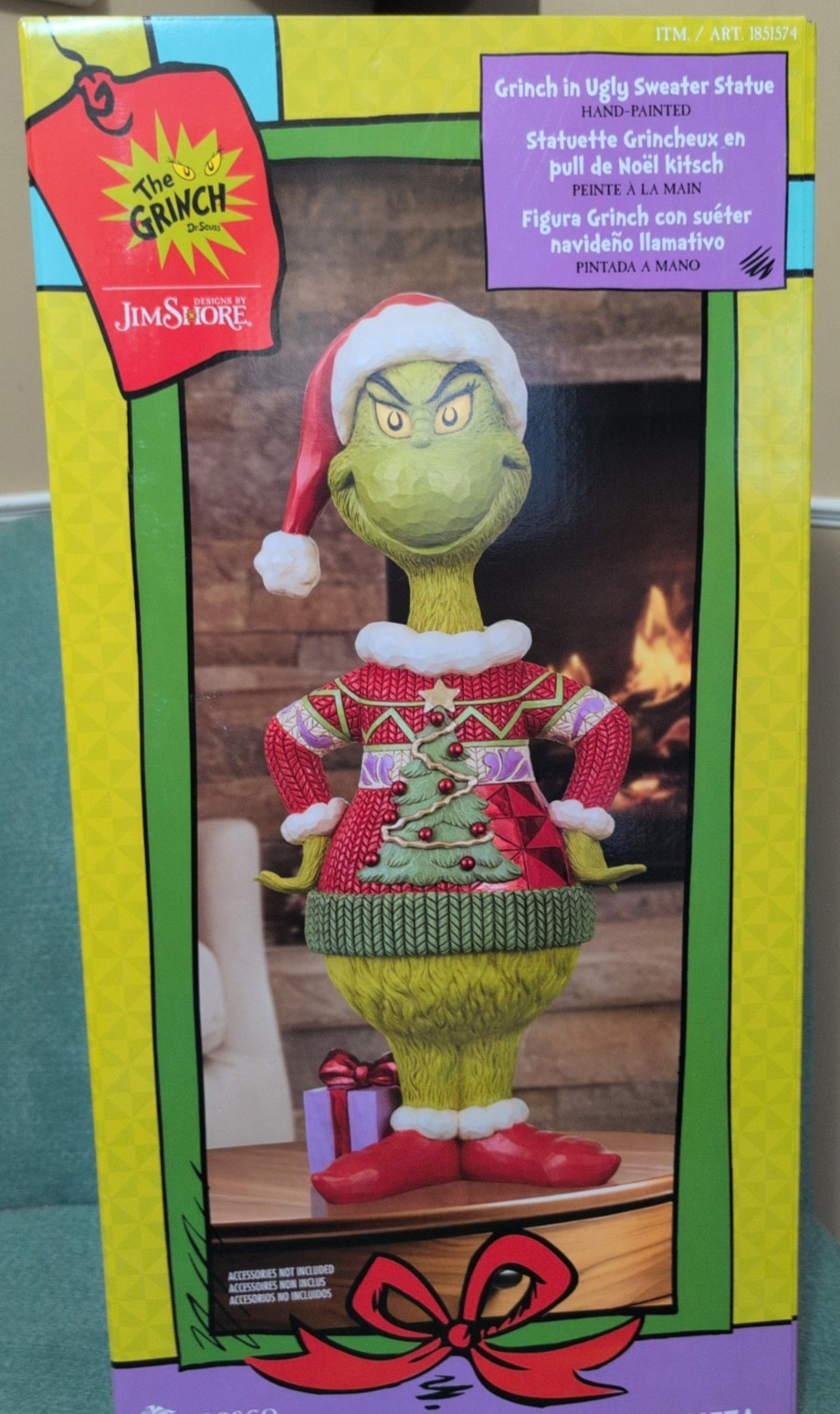 Jim Shore 2026 Holiday Grinch In Ugly Sweater Statue 20\