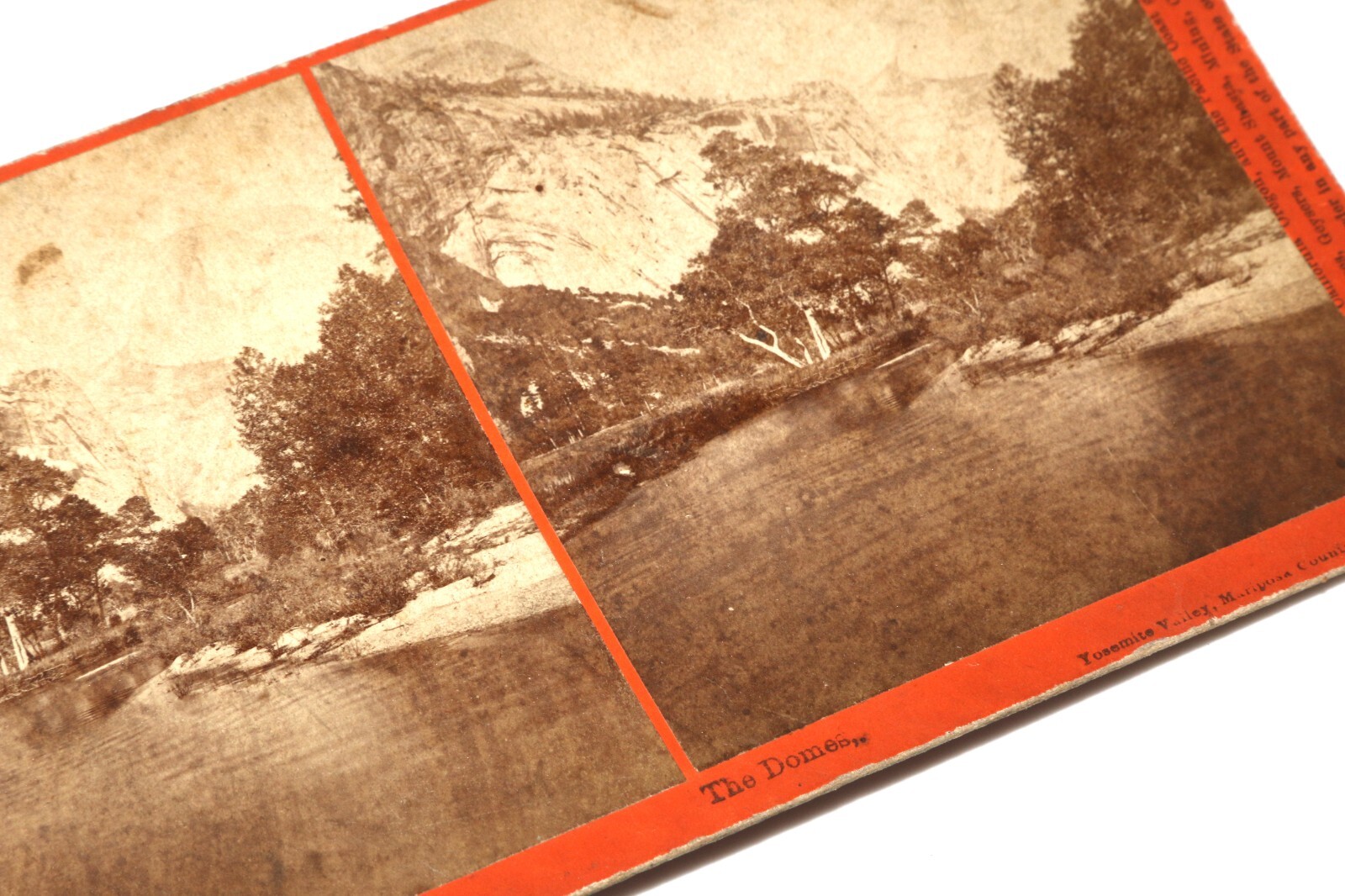 Watkins Pacific stereoview  #1129  Yosemite Valley, CA The DOME ✴︎ vintage