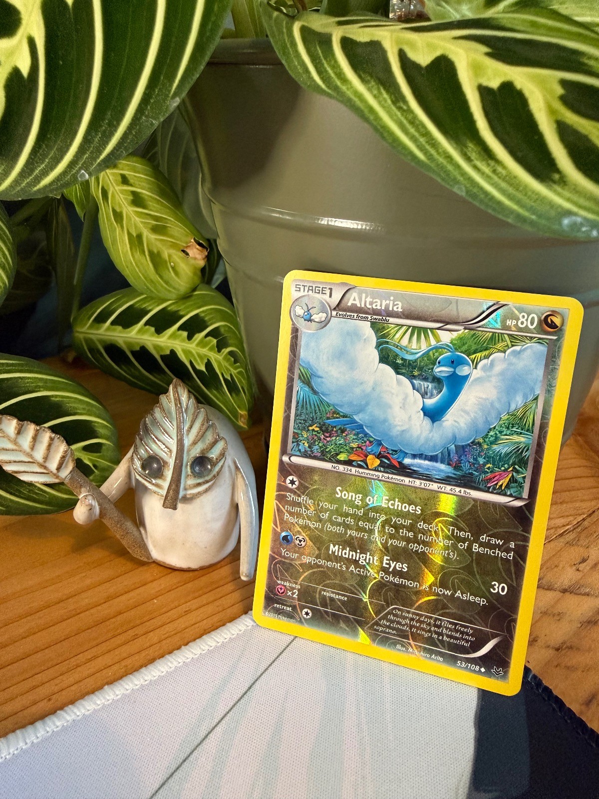 Altaria 53/108 Uncommon Roaring Skies Pokemon Reverse Holo NM