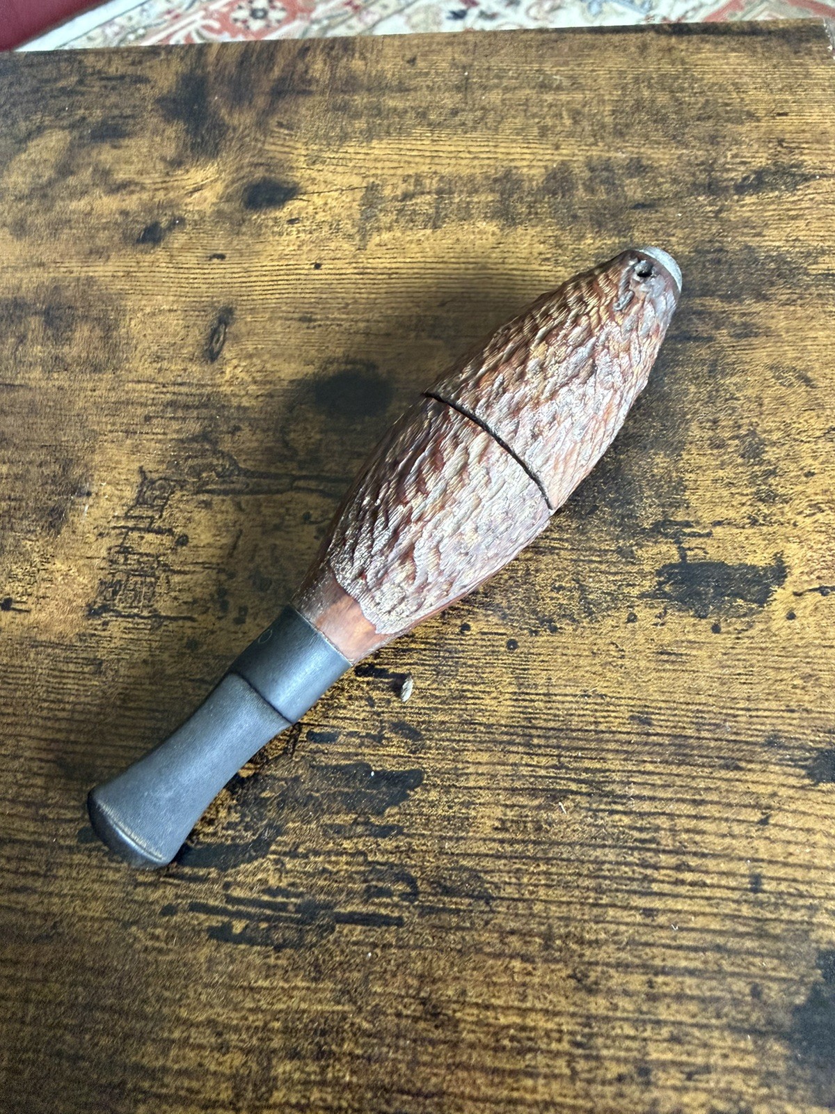 Vintage Century Old Torpedo Italy Briar Cigar Tobacco Pipe Zeppelin
