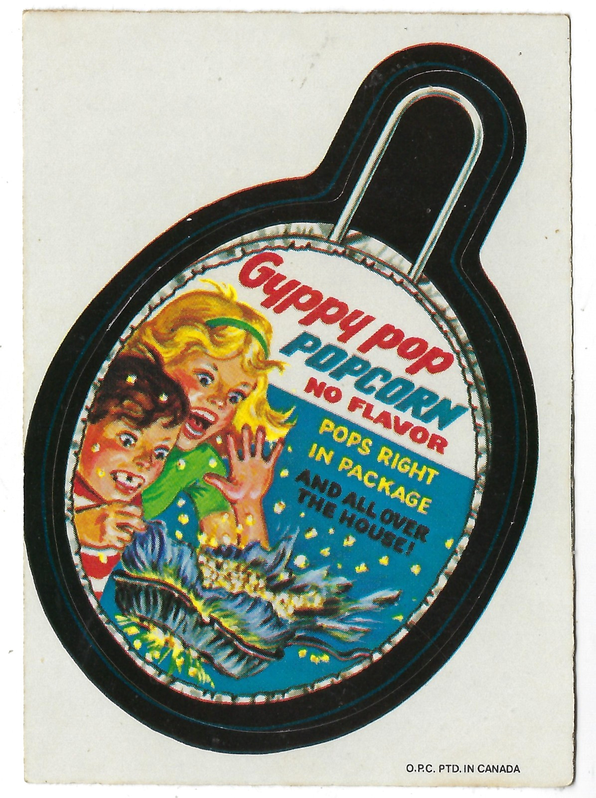 1973 OPC Wacky Packages 2nd Series 2 GYPPY POP POPCORN tan back ex+ o/c