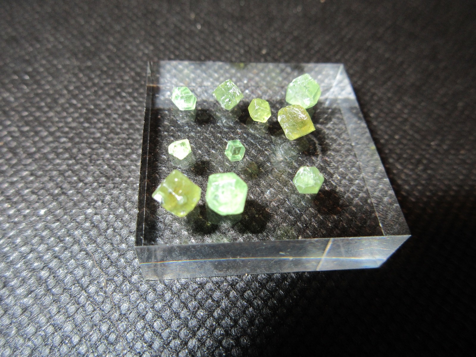 Russian Terminated Demantoid Garnet Pieces Lot (4.95 carat) Possibly Facet Grade