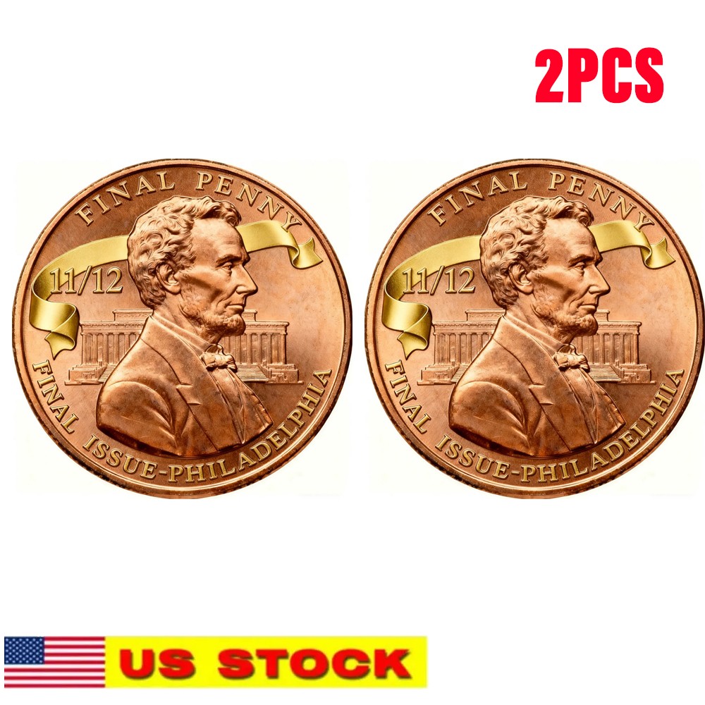2PC The Last U.S  1909-2025 Memorial Medal Collectibles h