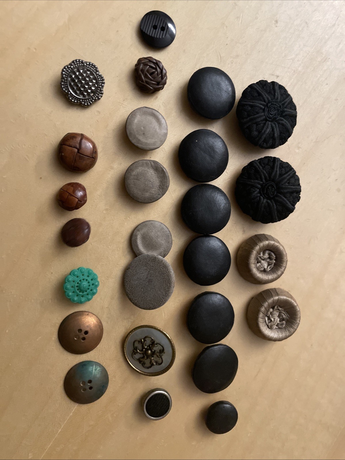 Assorted Vintage Buttons - Lot Of 26