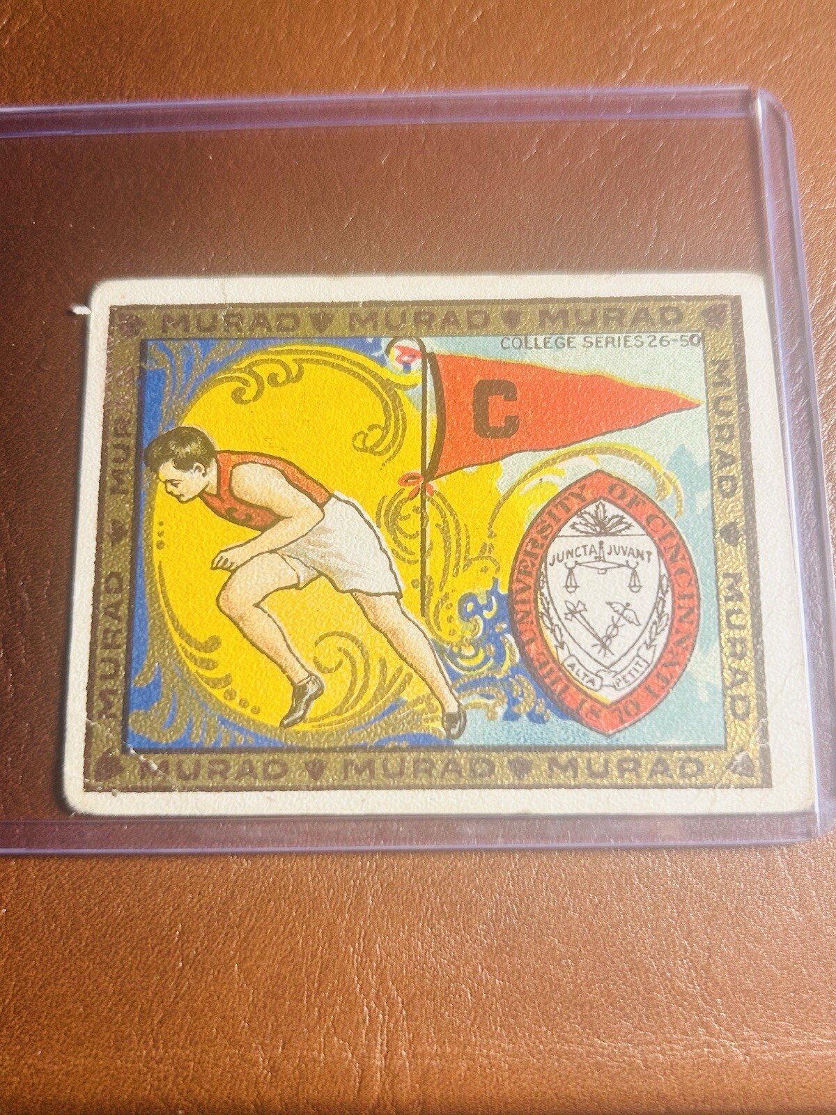 1910s T51 Murad Cigarettes - Cincinnati - College Series - New To Market