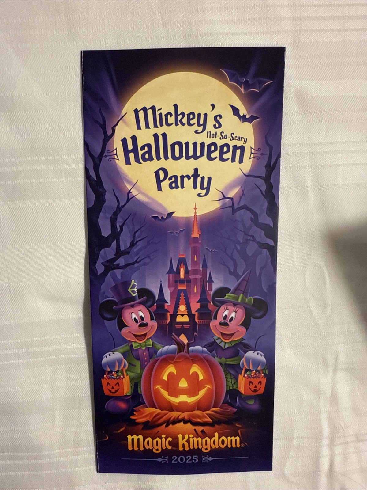 Walt Disney World 2025 Mickey’s Not So Scary Halloween Party MNSSHP Map NEW
