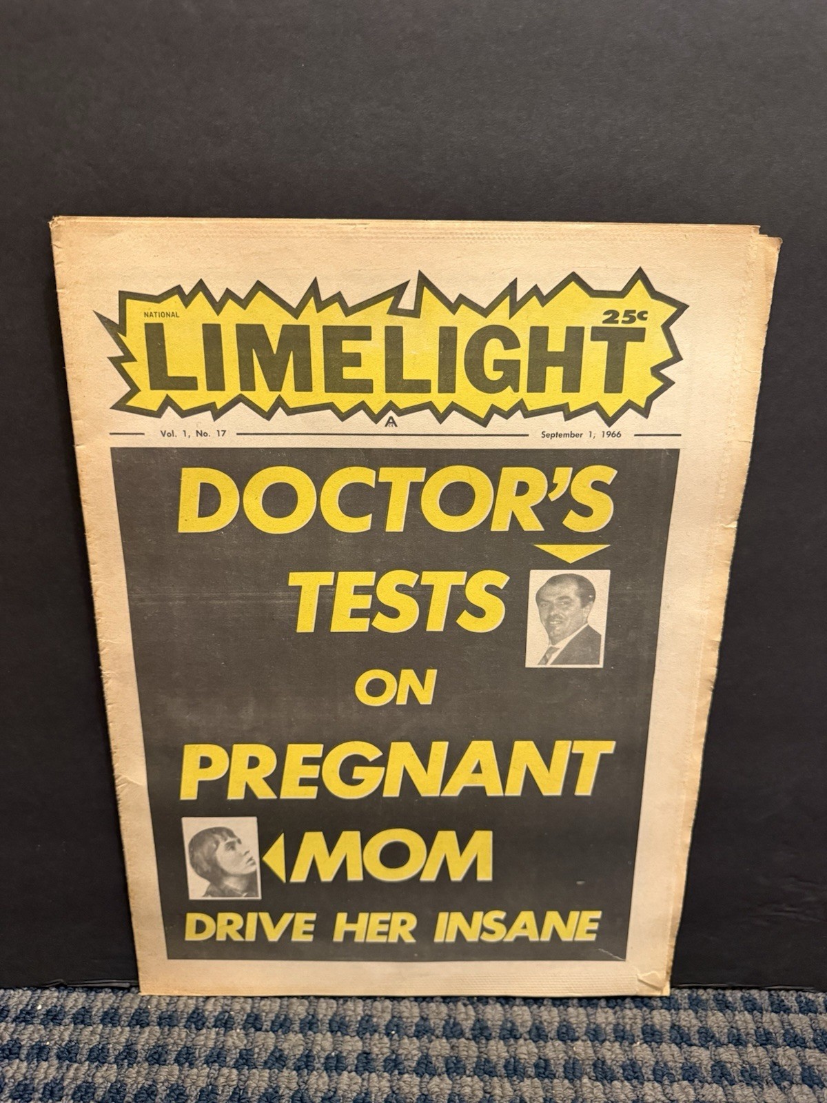 1966 Sept 1 National Limelight Newspaper, Belly Dancer Anna Maria Ubaldi (VRN10E