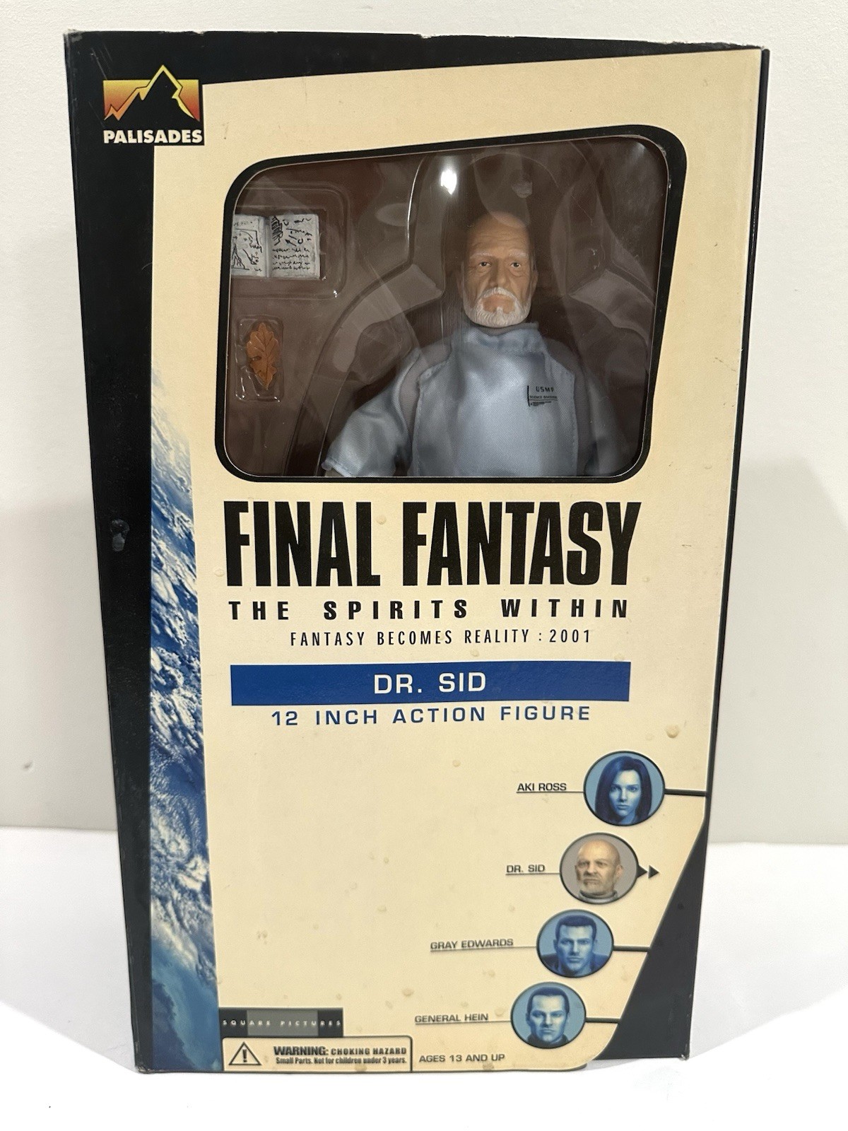 NIB 2001 Final Fantasy The Spirits Within Dr. Sid Action Figure Palisades 12\
