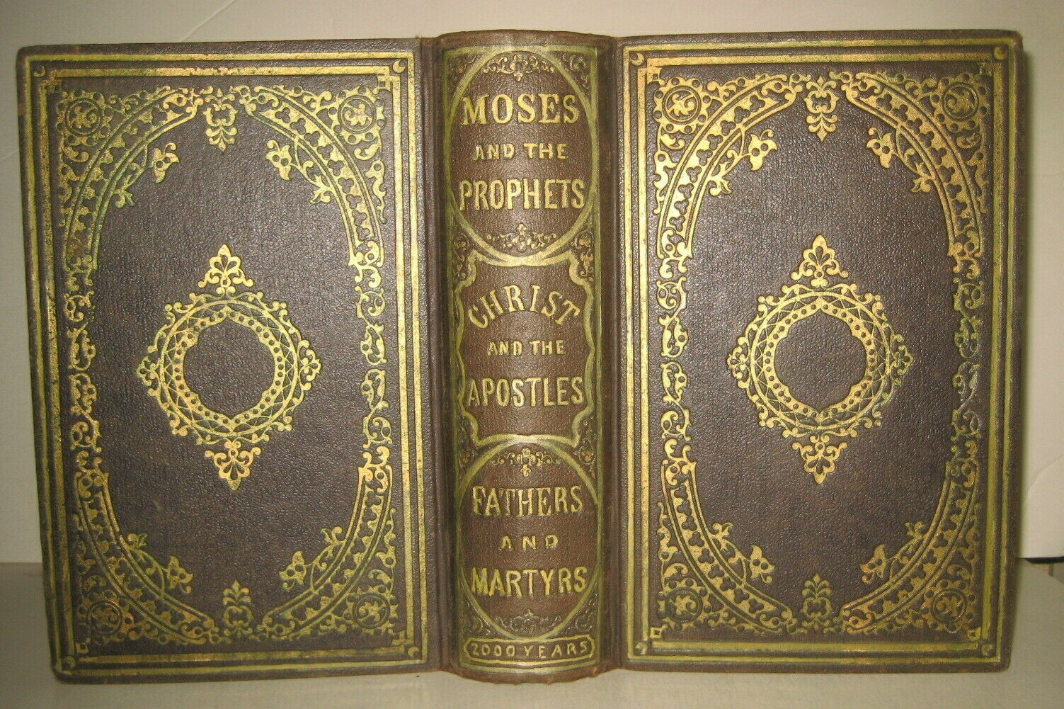 ANTIQUE 1861 ✝️ MOSES_PROPHETS_ST PAUL_LIFE OF JESUS_SATAN_CAESAR_HOLY LAND MAP