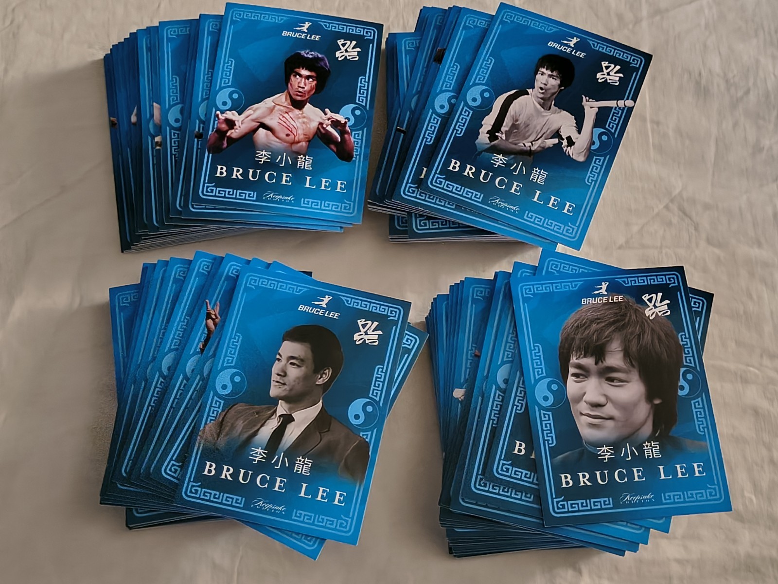 Bruce Lee Keepsake 85th Anniversary Edition Complete Blue Base Set cards 1-100