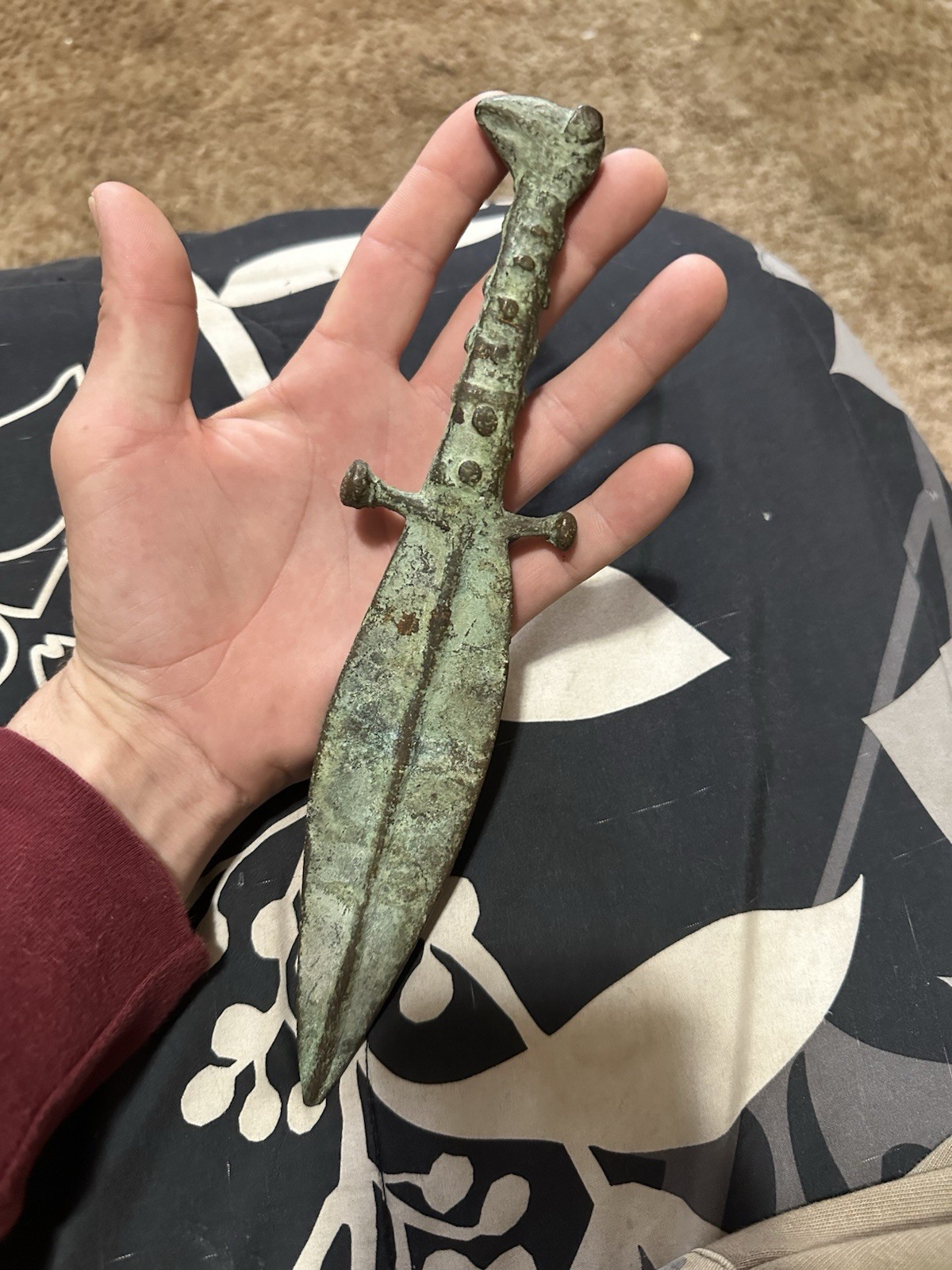 Antique Bronze Age Short Sword / Dagger Hand Forged Rare