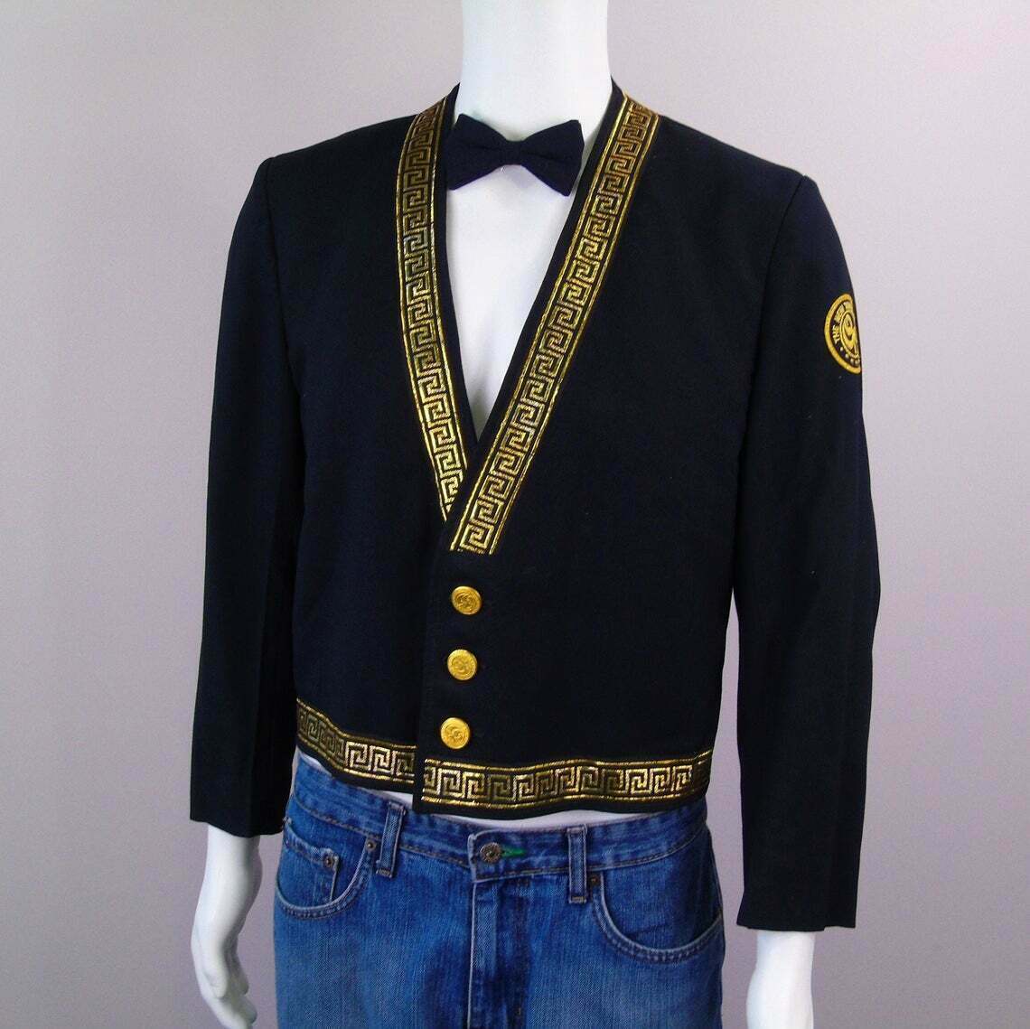 Hilton Hotel Jacket Vintage Staff Uniform Mens HH New York Dated 1976 Sz 40